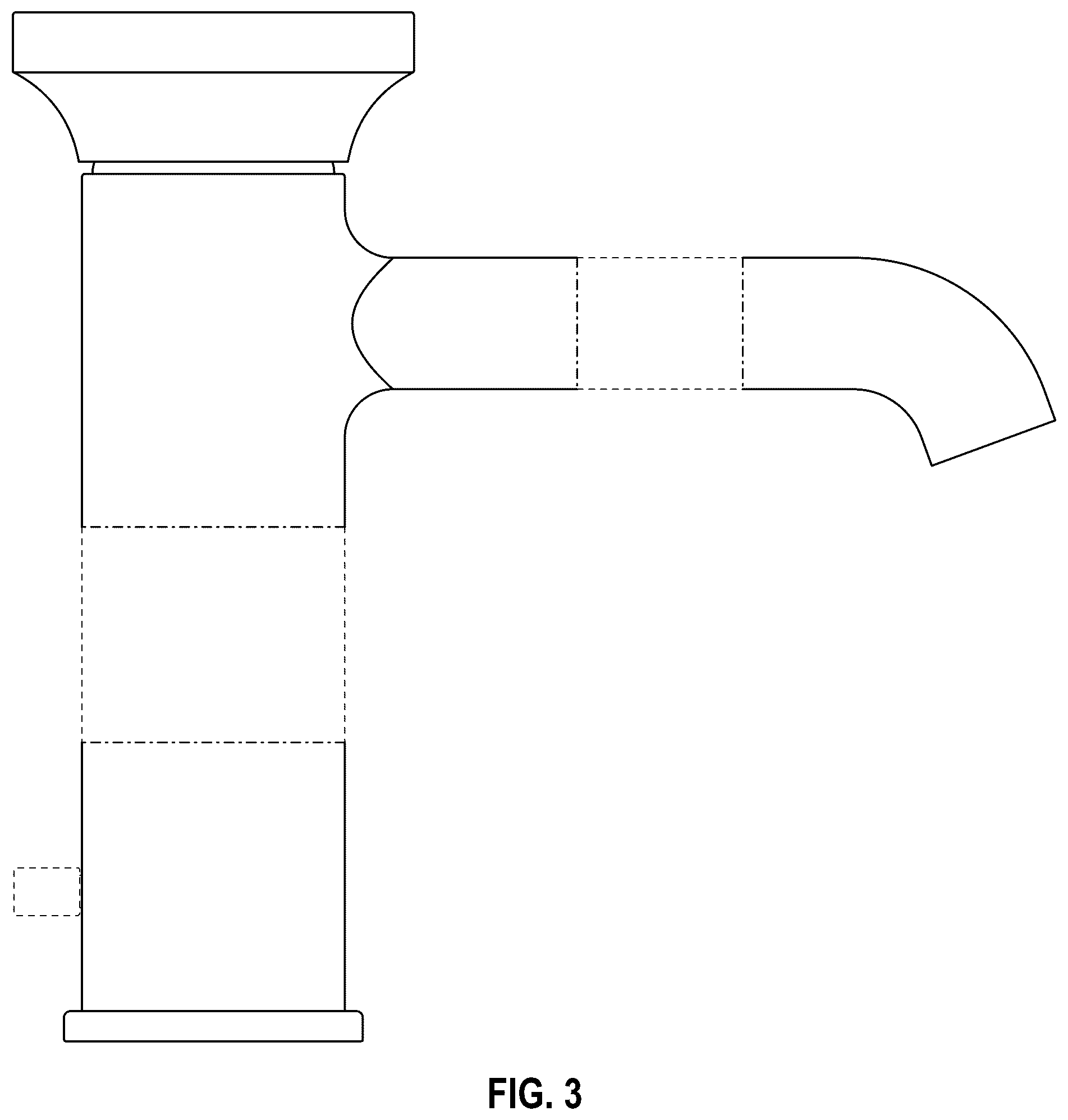 Patent USD1045021 Figure 3 – Faucet