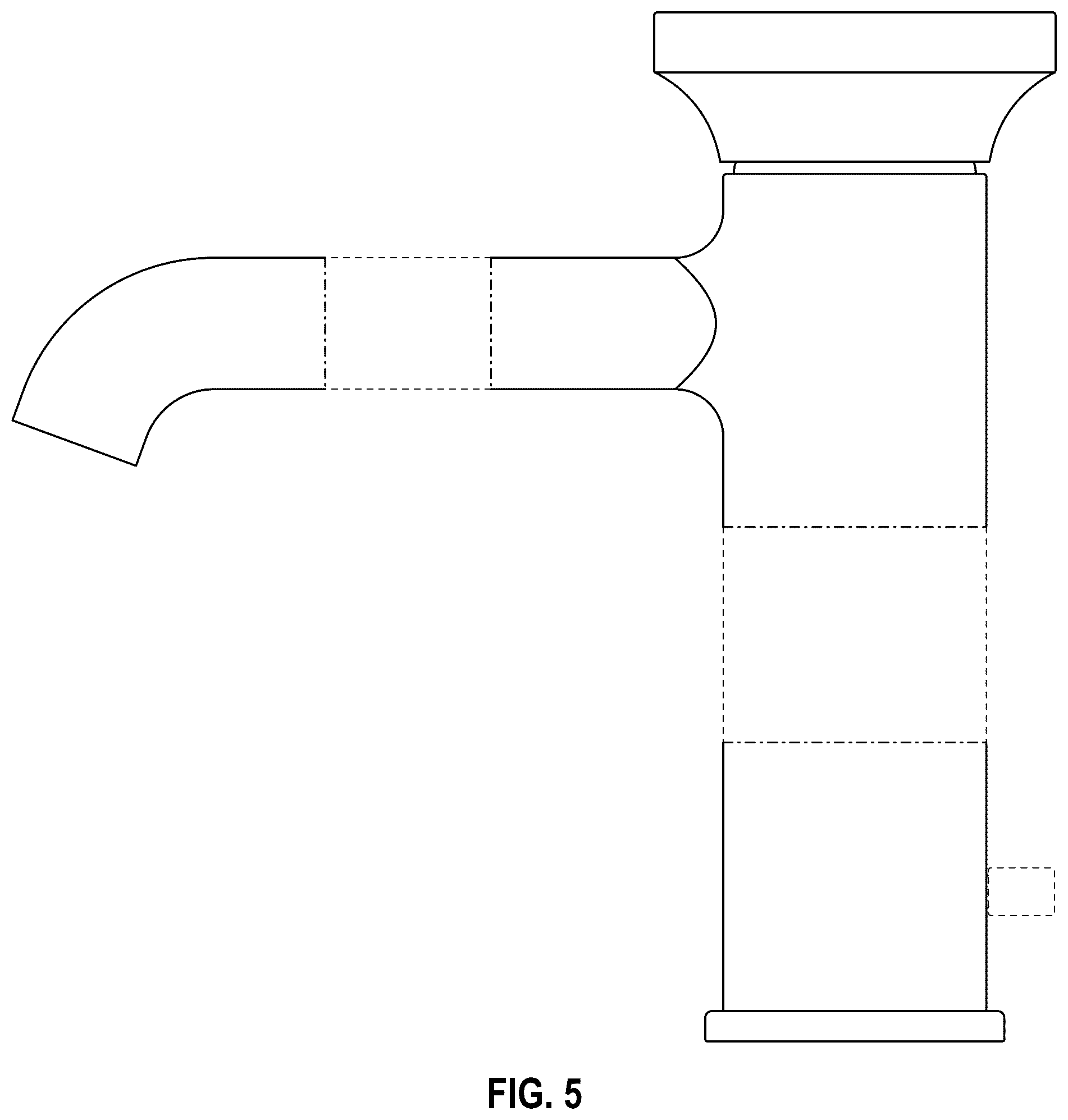 Patent USD1045021 Figure 5 – Faucet