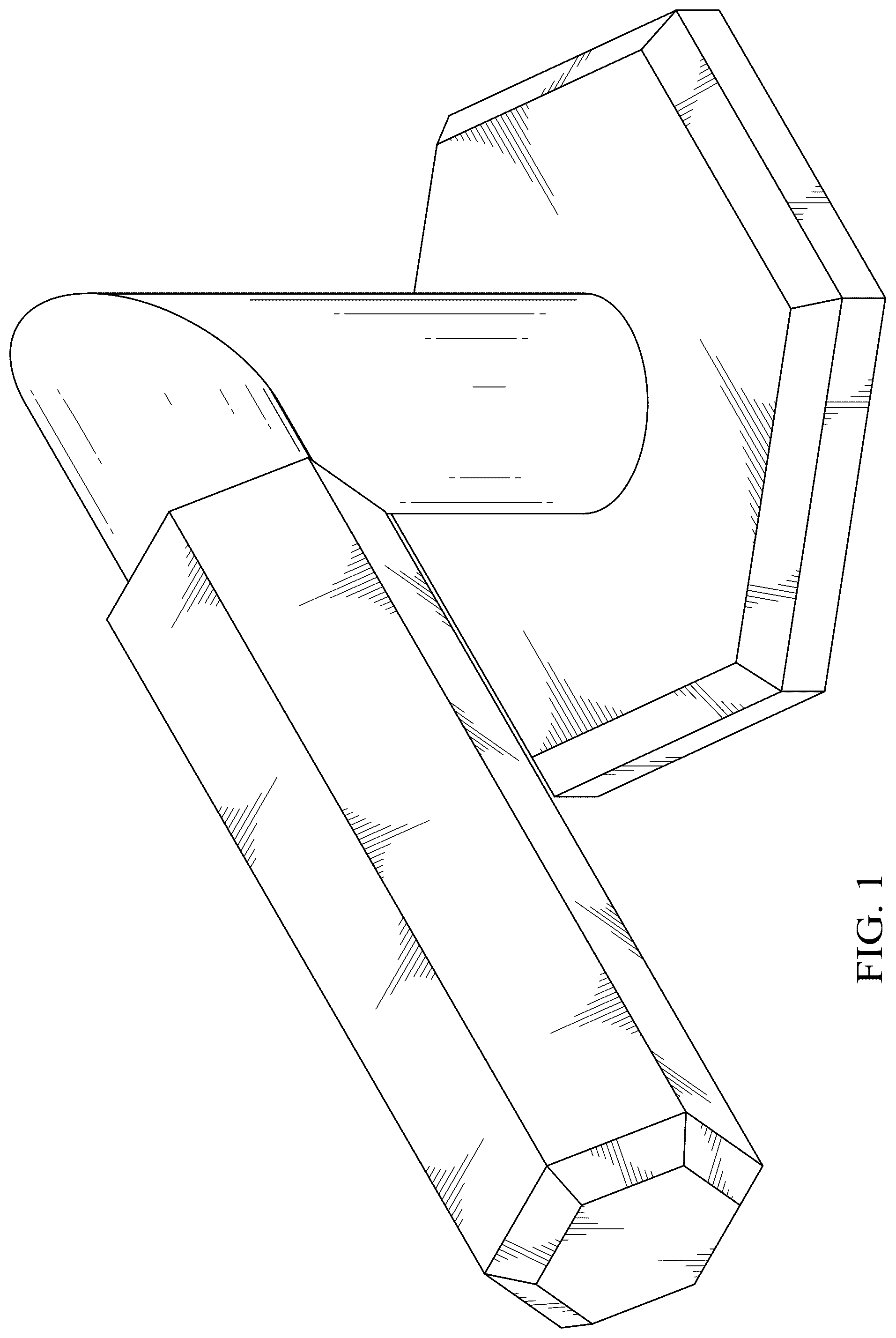 Patent USD1045025 Figure 1 – Faucet handle