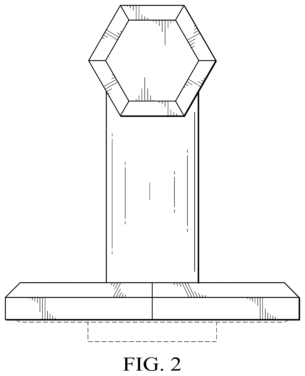 Patent USD1045025 Figure 2 – Faucet handle