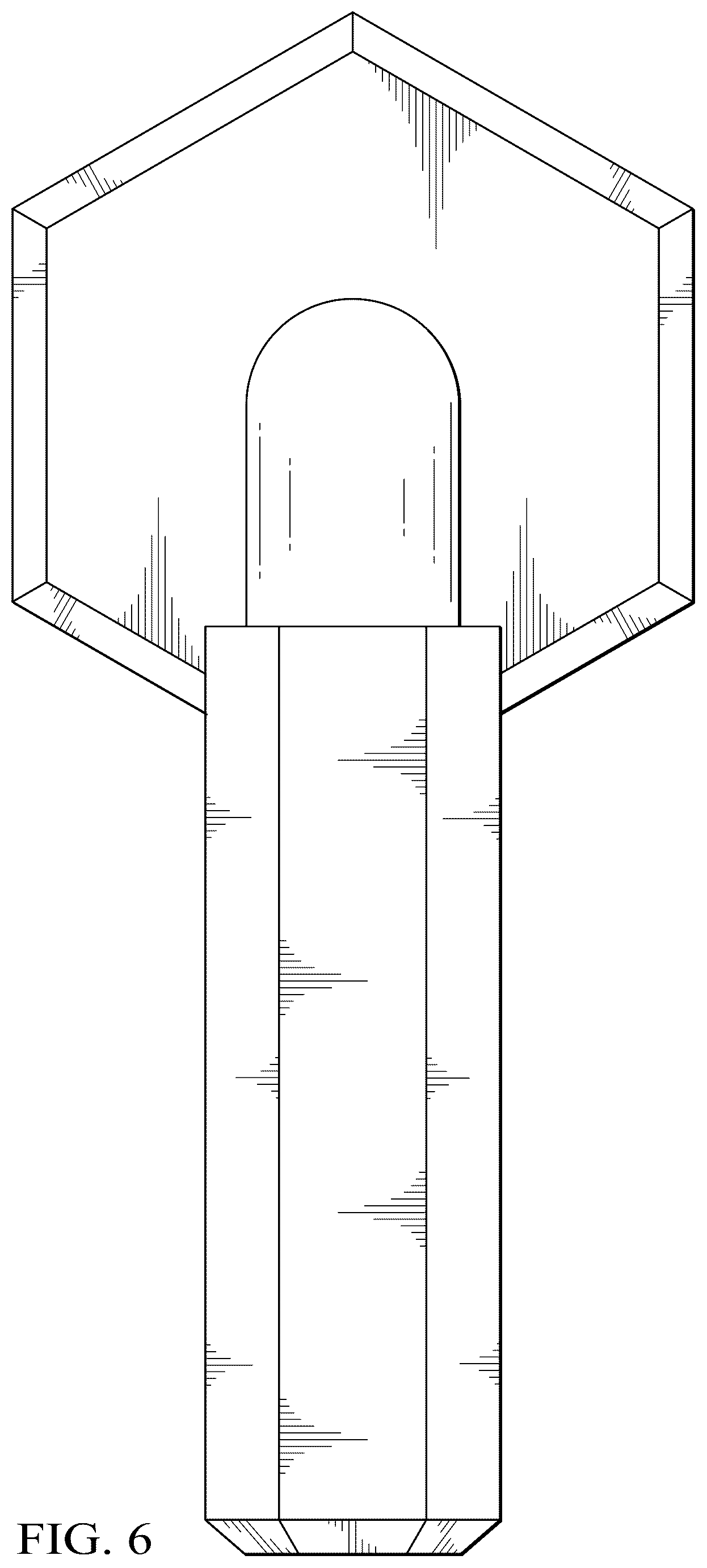 Patent USD1045025 Figure 6 – Faucet handle