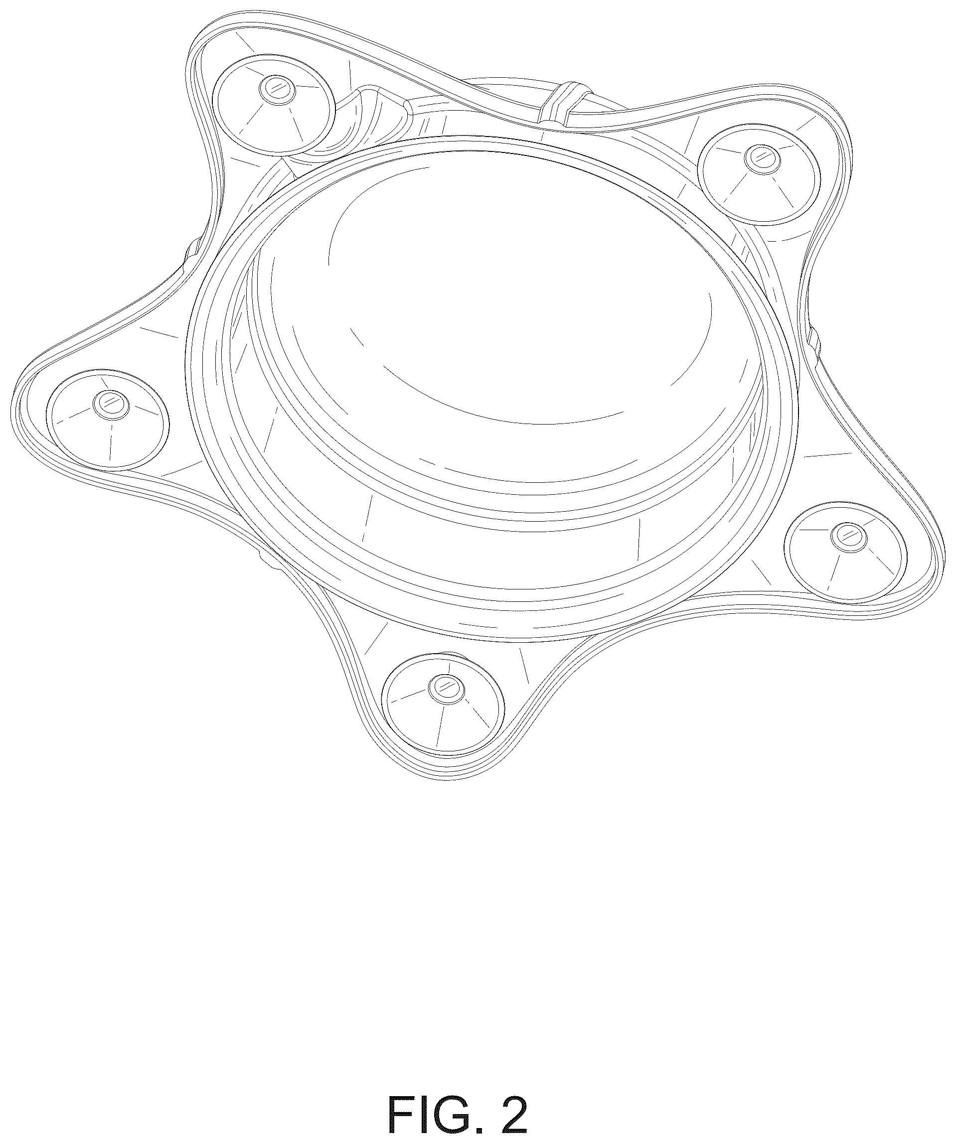 Patent USD1045029 Figure 2 – Bathtub overflow drain cover