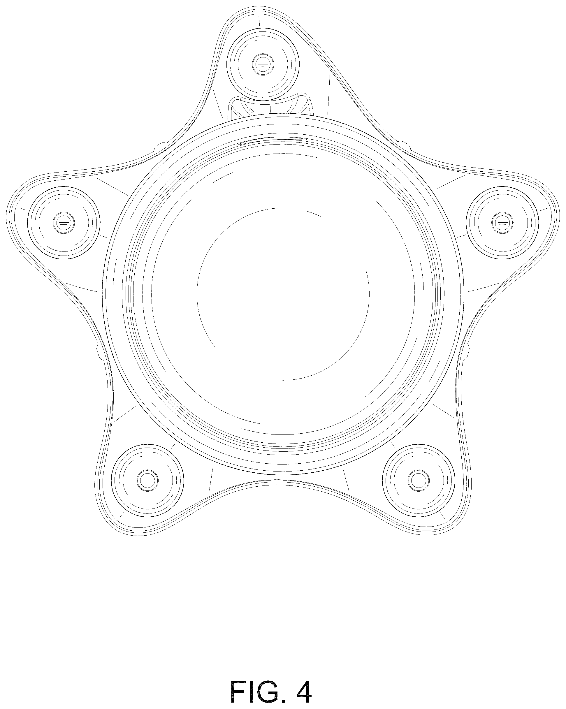 Patent USD1045029 Figure 4 – Bathtub overflow drain cover