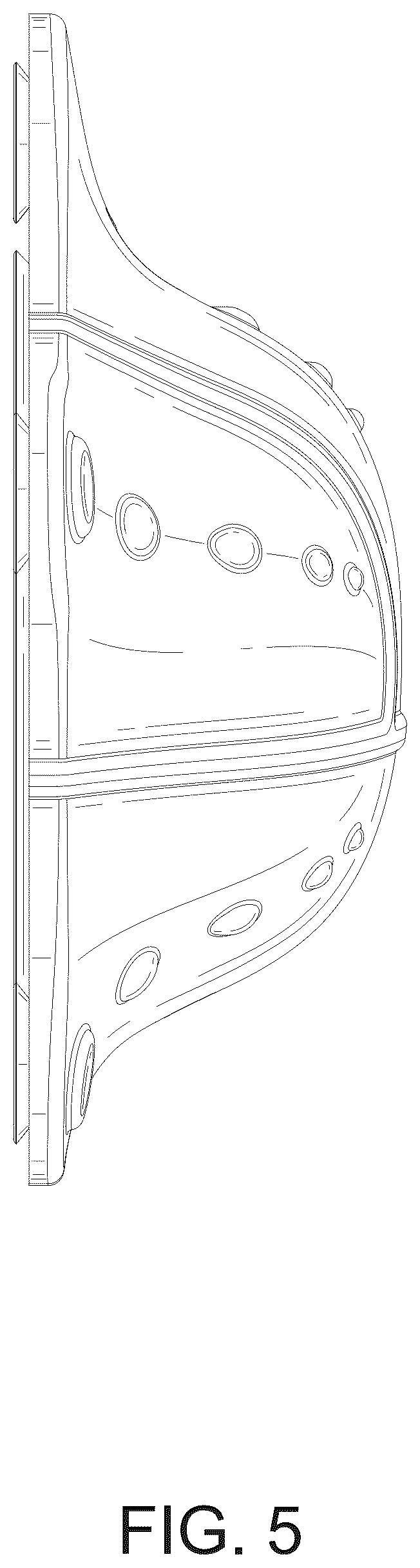 Patent USD1045029 Figure 5 – Bathtub overflow drain cover