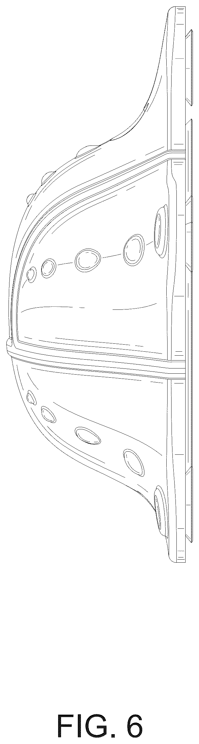 Patent USD1045029 Figure 6 – Bathtub overflow drain cover