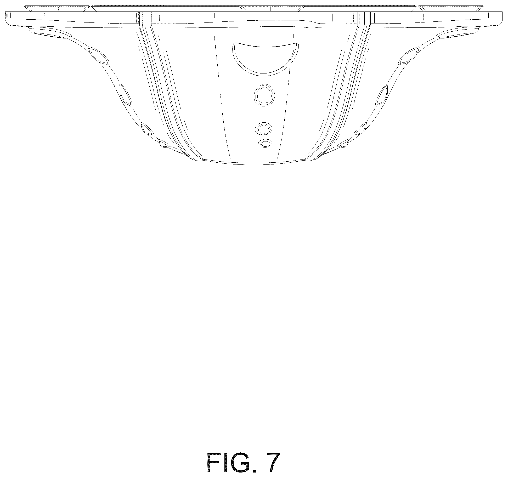 Patent USD1045029 Figure 7 – Bathtub overflow drain cover