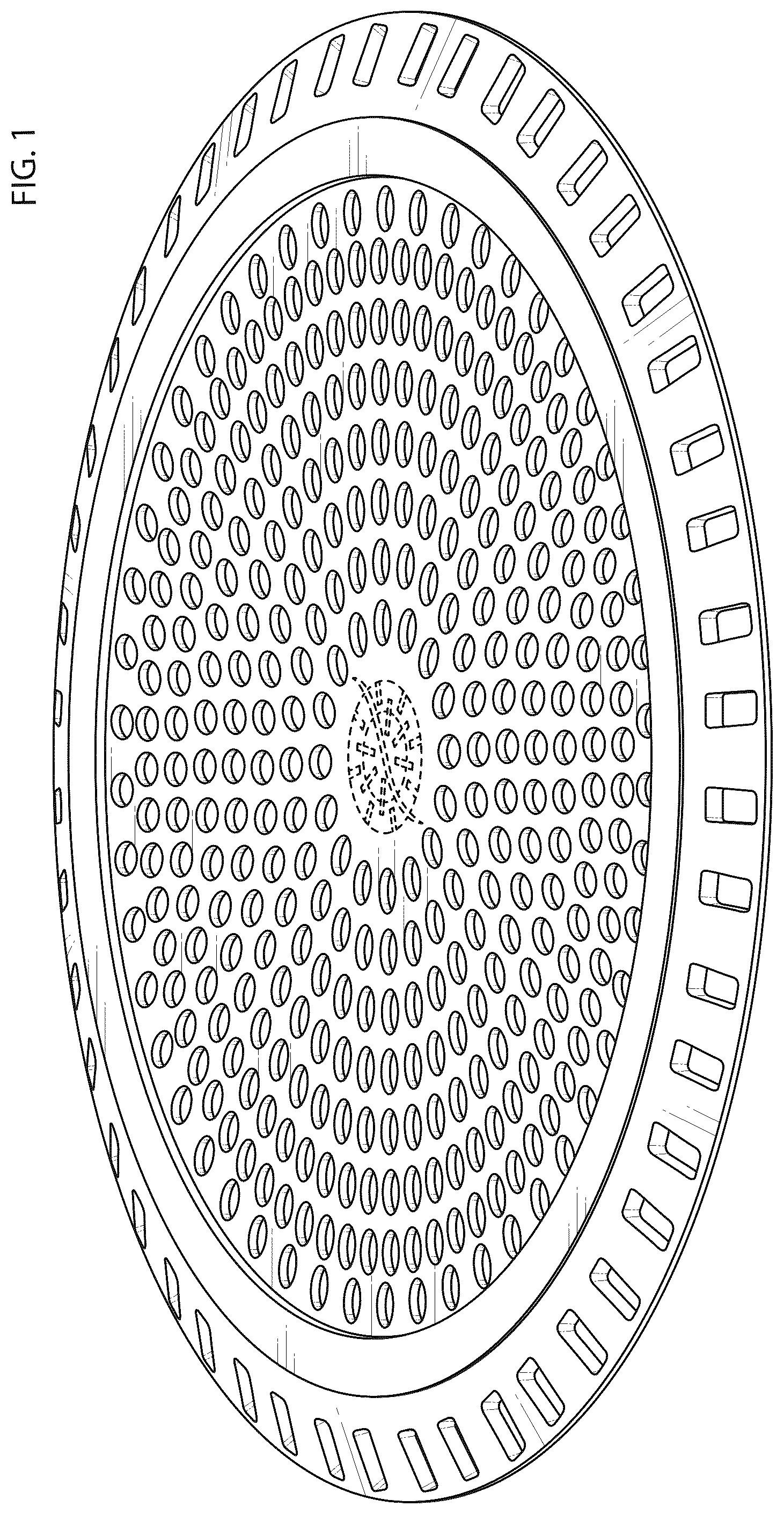 Patent USD1045032 Figure 1 – Shower drain hair catcher