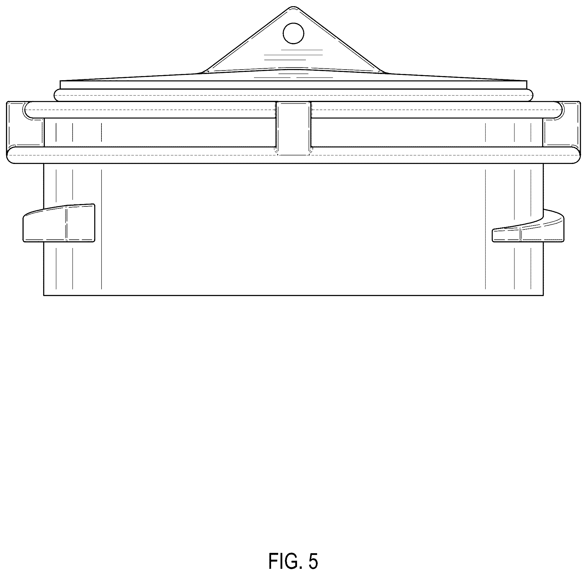 Patent USD1045033 Figure 5 – Trap cap for a piped chamber with trap for fluid distribution