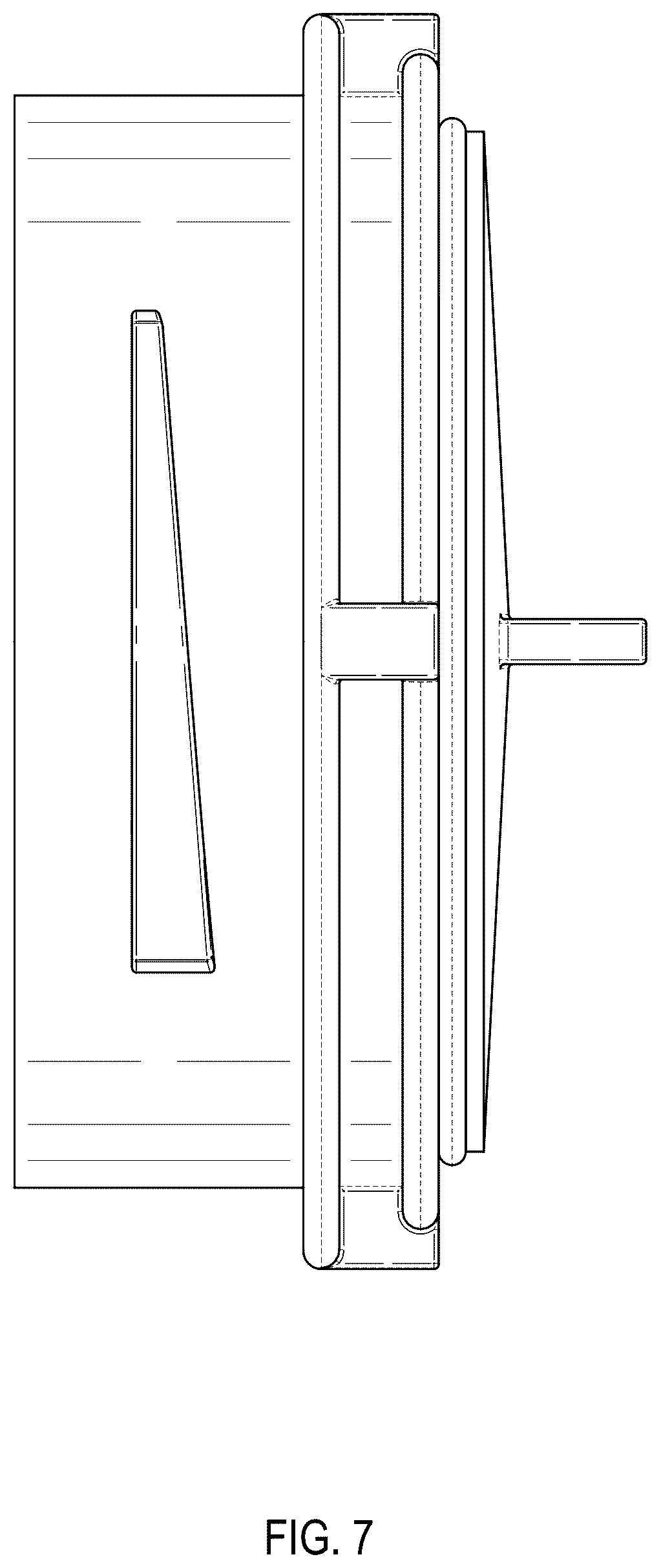 Patent USD1045033 Figure 7 – Trap cap for a piped chamber with trap for fluid distribution