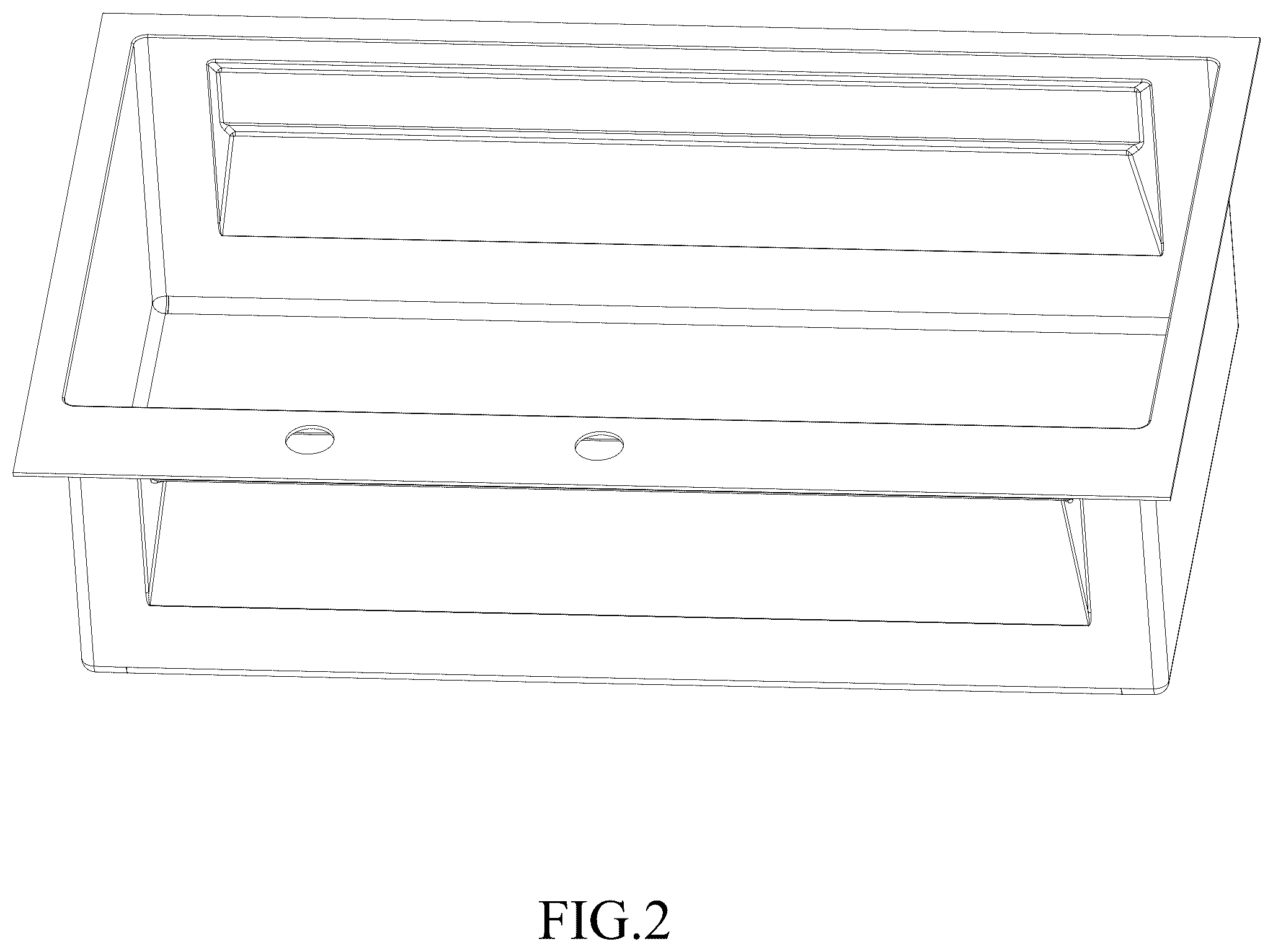 Patent USD1045034 Figure 2 – Kitchen sink