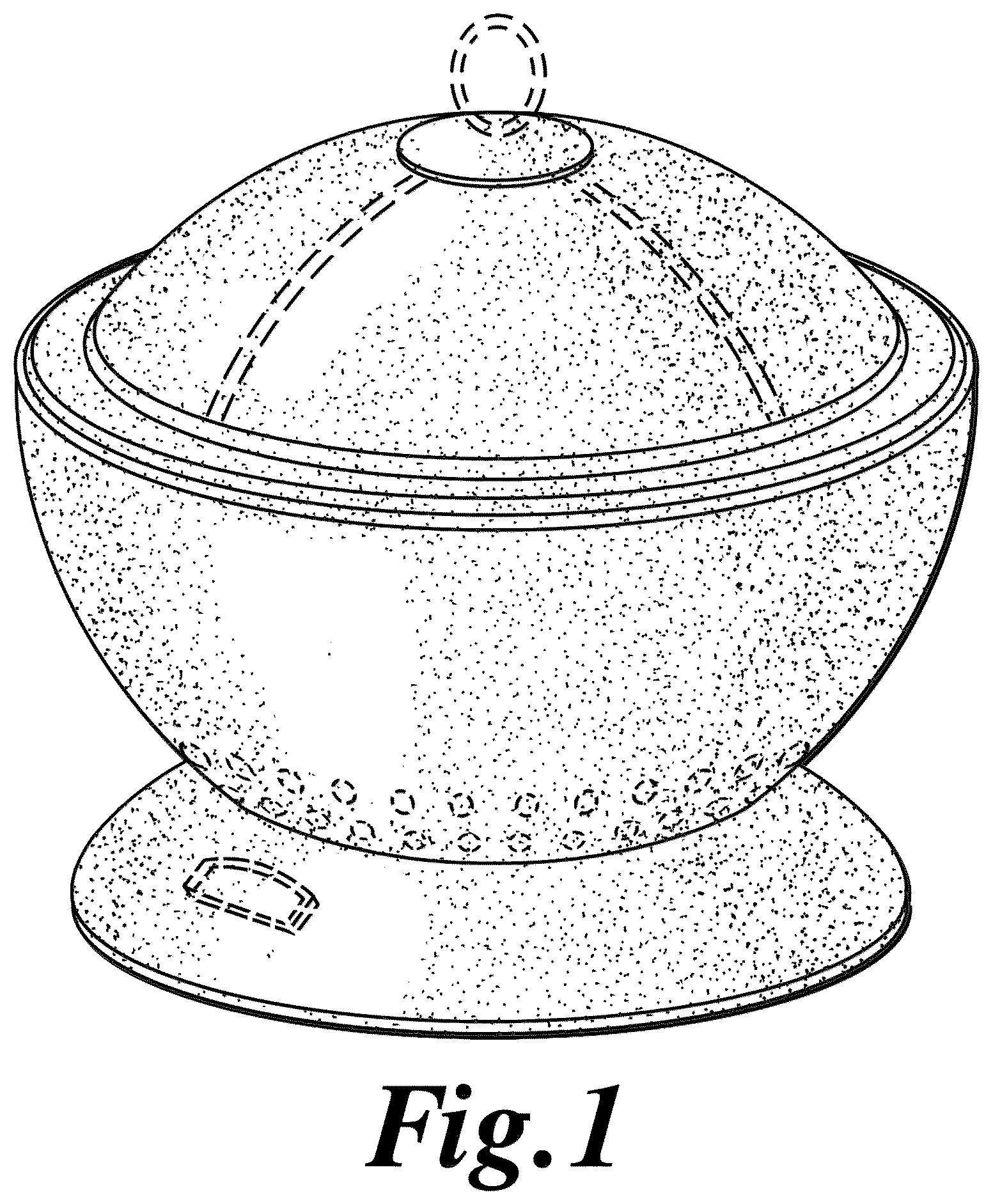 Patent USD1045038 Figure 1 – Fire pit