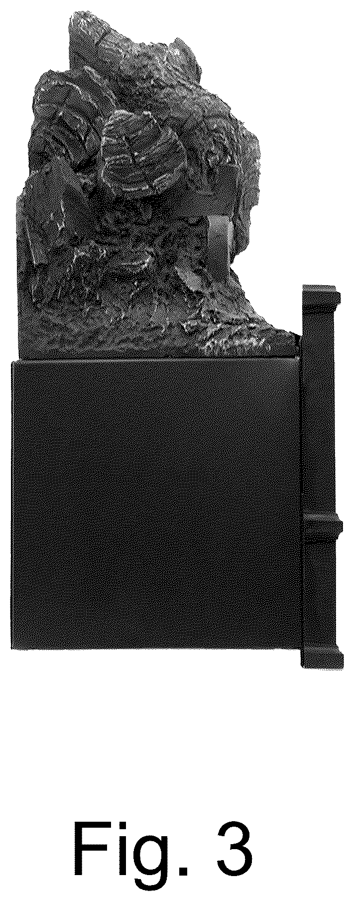 Patent USD1045042 Figure 3 – Electric fireplace