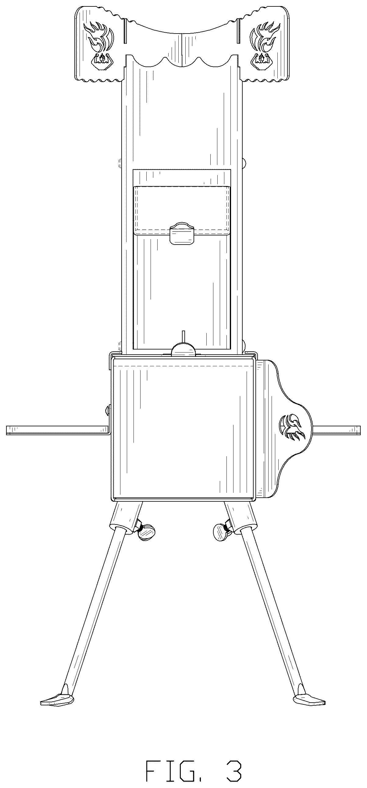 Patent USD1045043 Figure 3 – Rocket stove