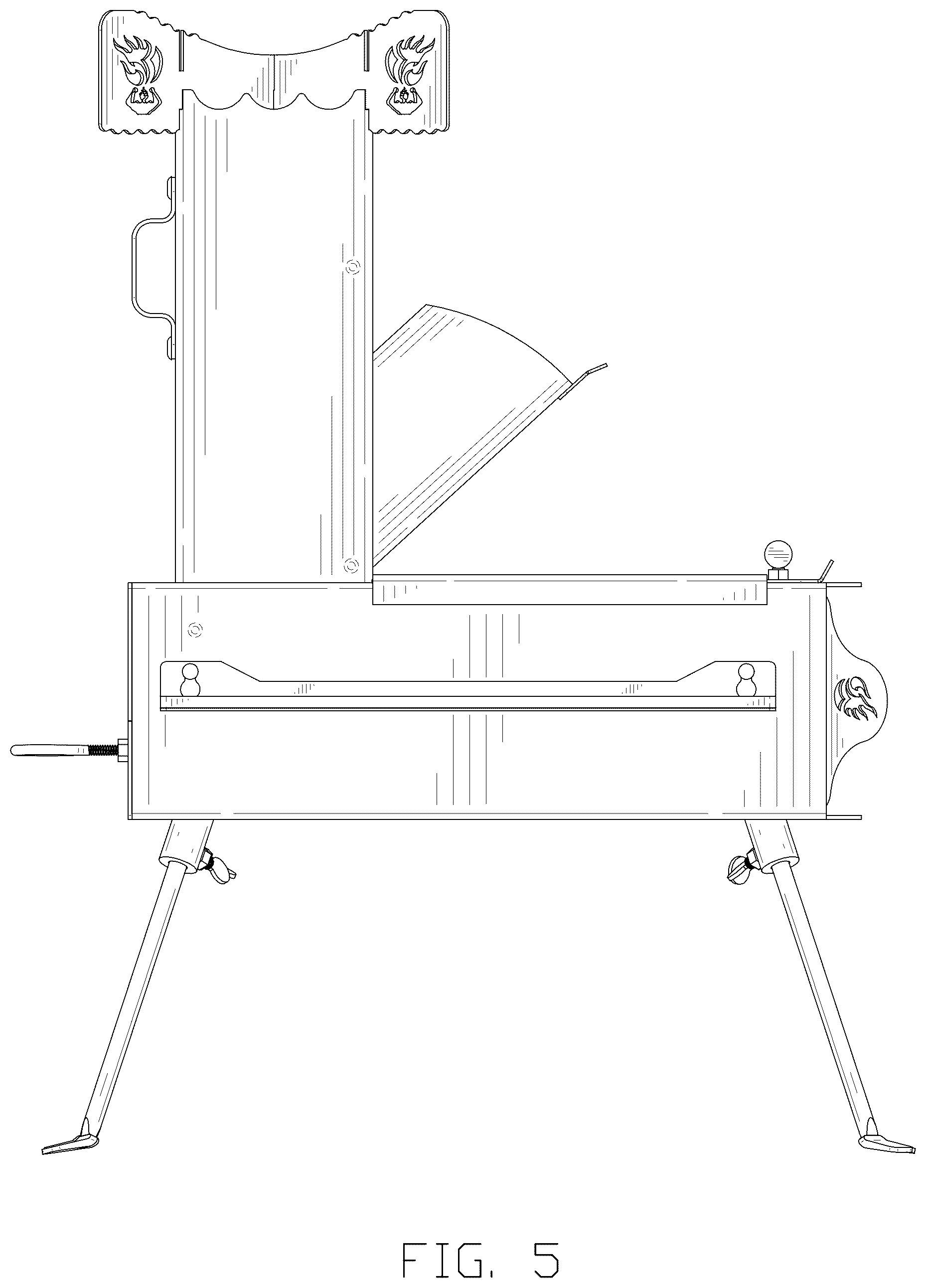Patent USD1045043 Figure 5 – Rocket stove