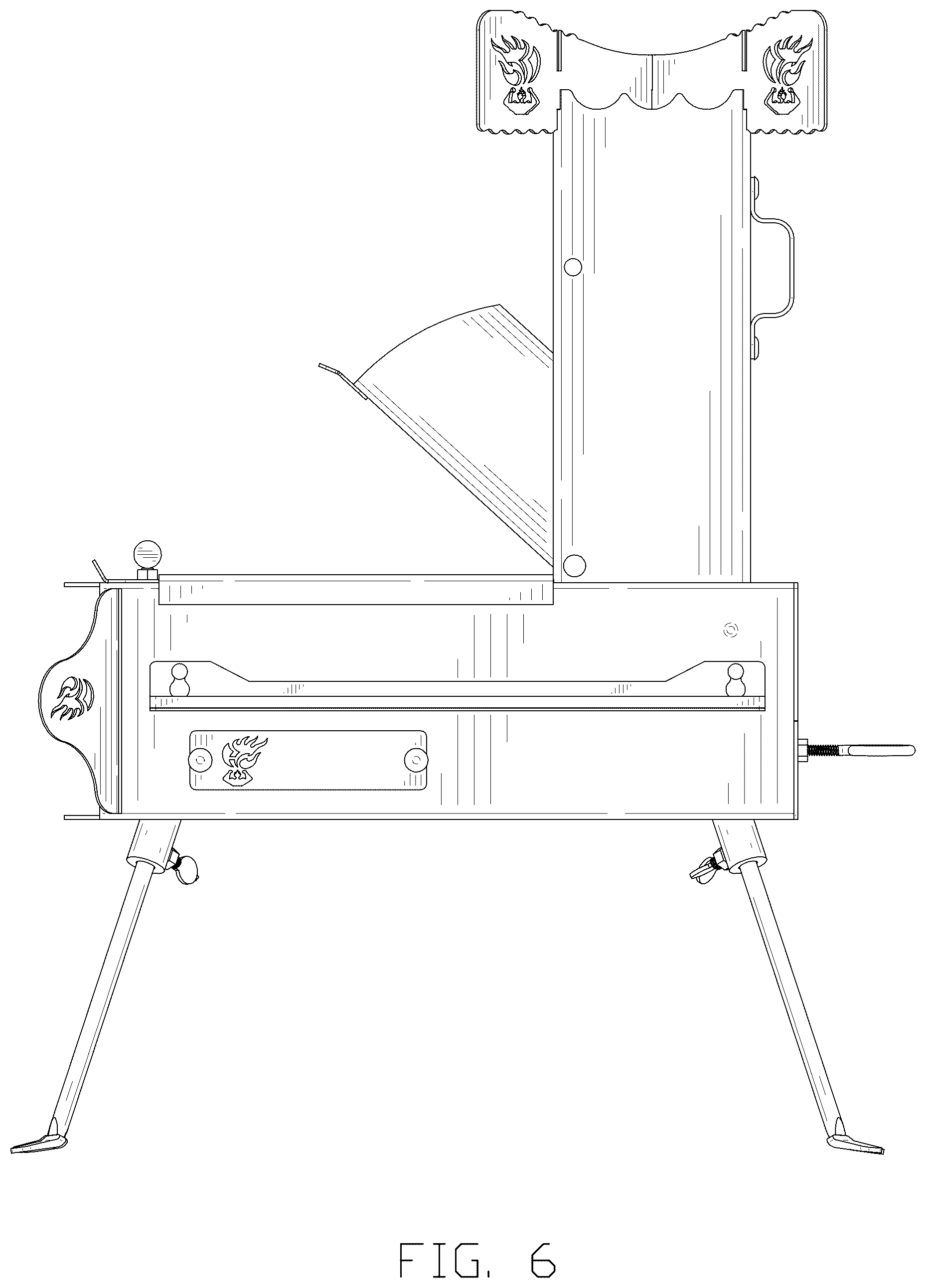 Patent USD1045043 Figure 6 – Rocket stove