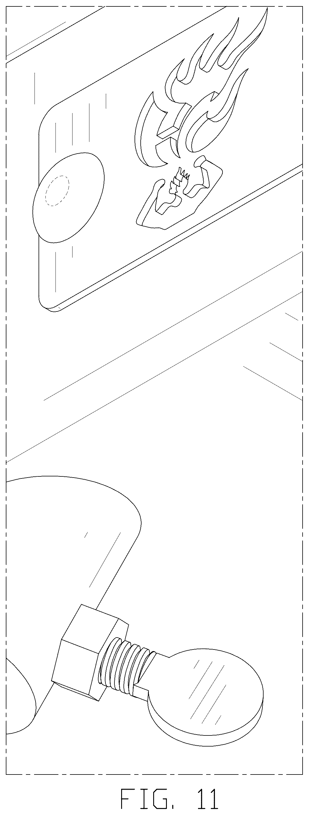 Patent USD1045043 Figure 11 – Rocket stove