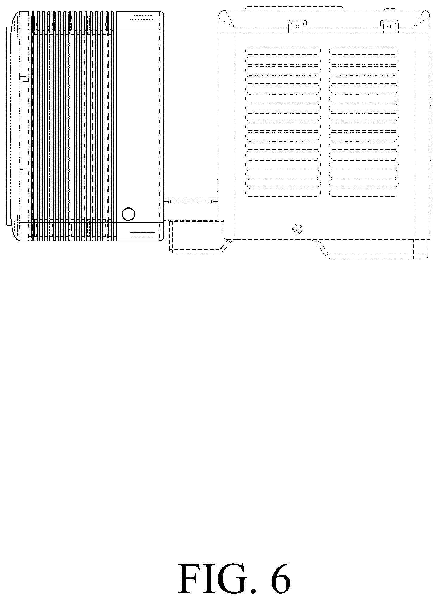 Patent USD1045044 Figure 6 – Window air conditioner