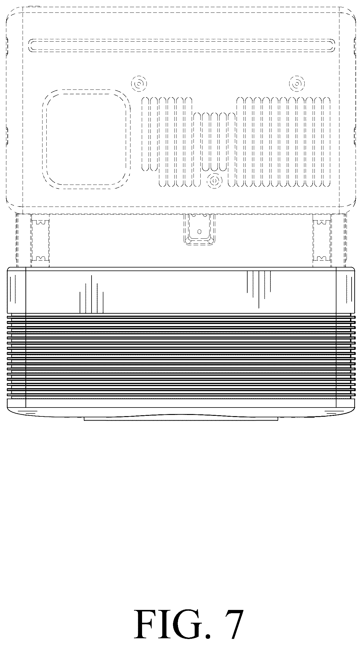 Patent USD1045044 Figure 7 – Window air conditioner