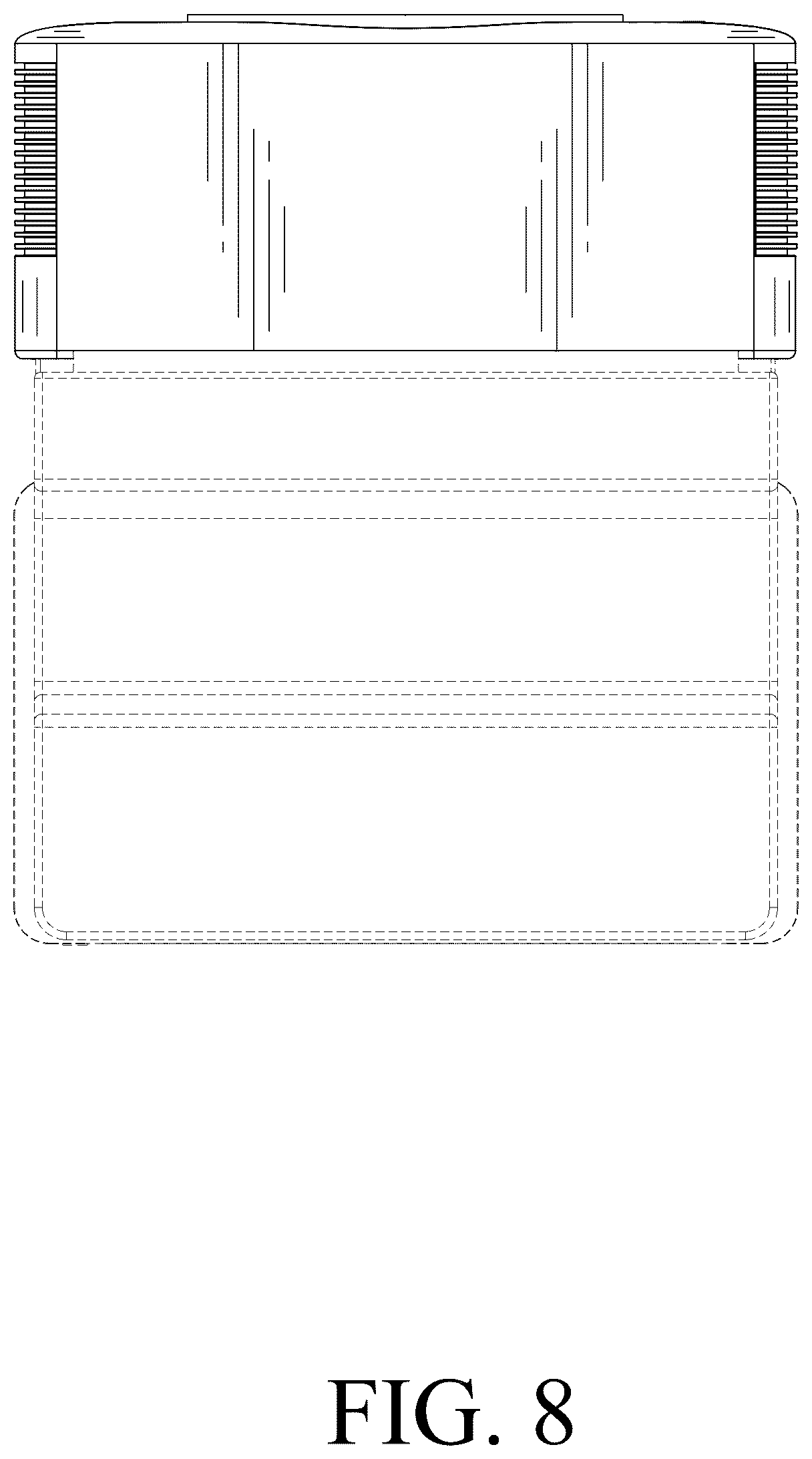 Patent USD1045044 Figure 8 – Window air conditioner