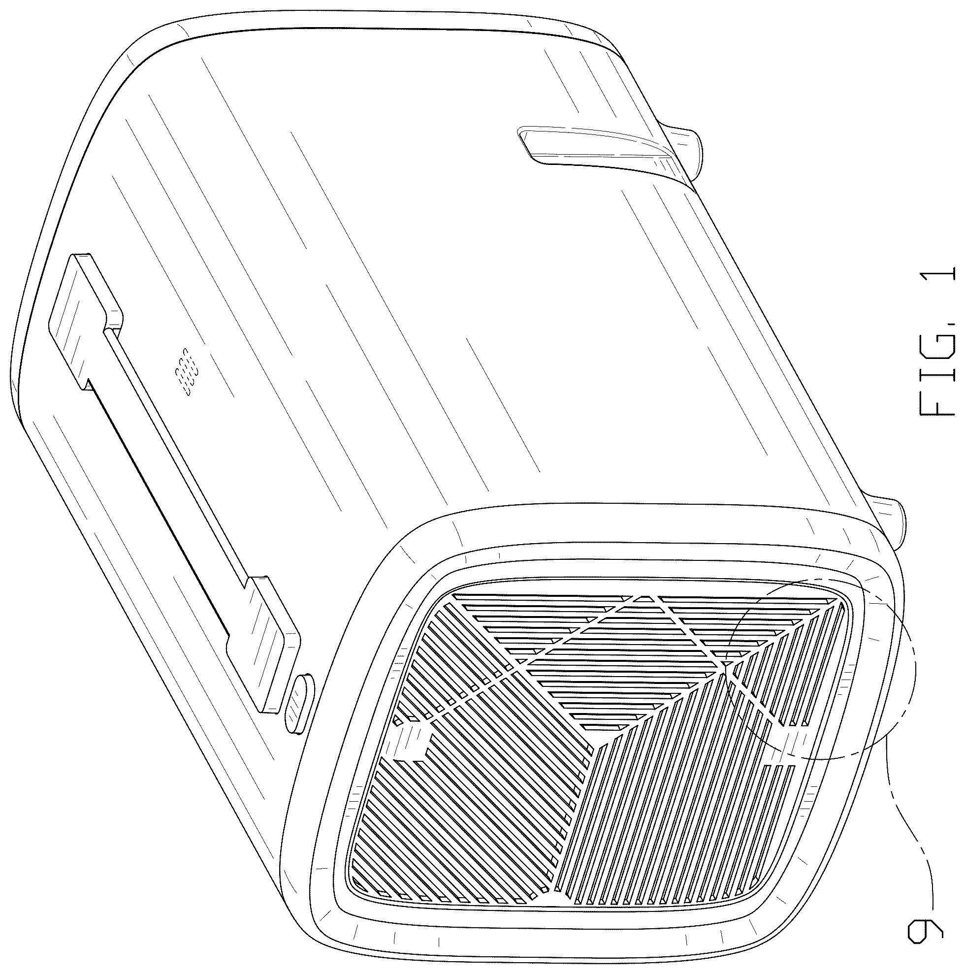 Patent USD1045050 Figure 1 – Air purifier