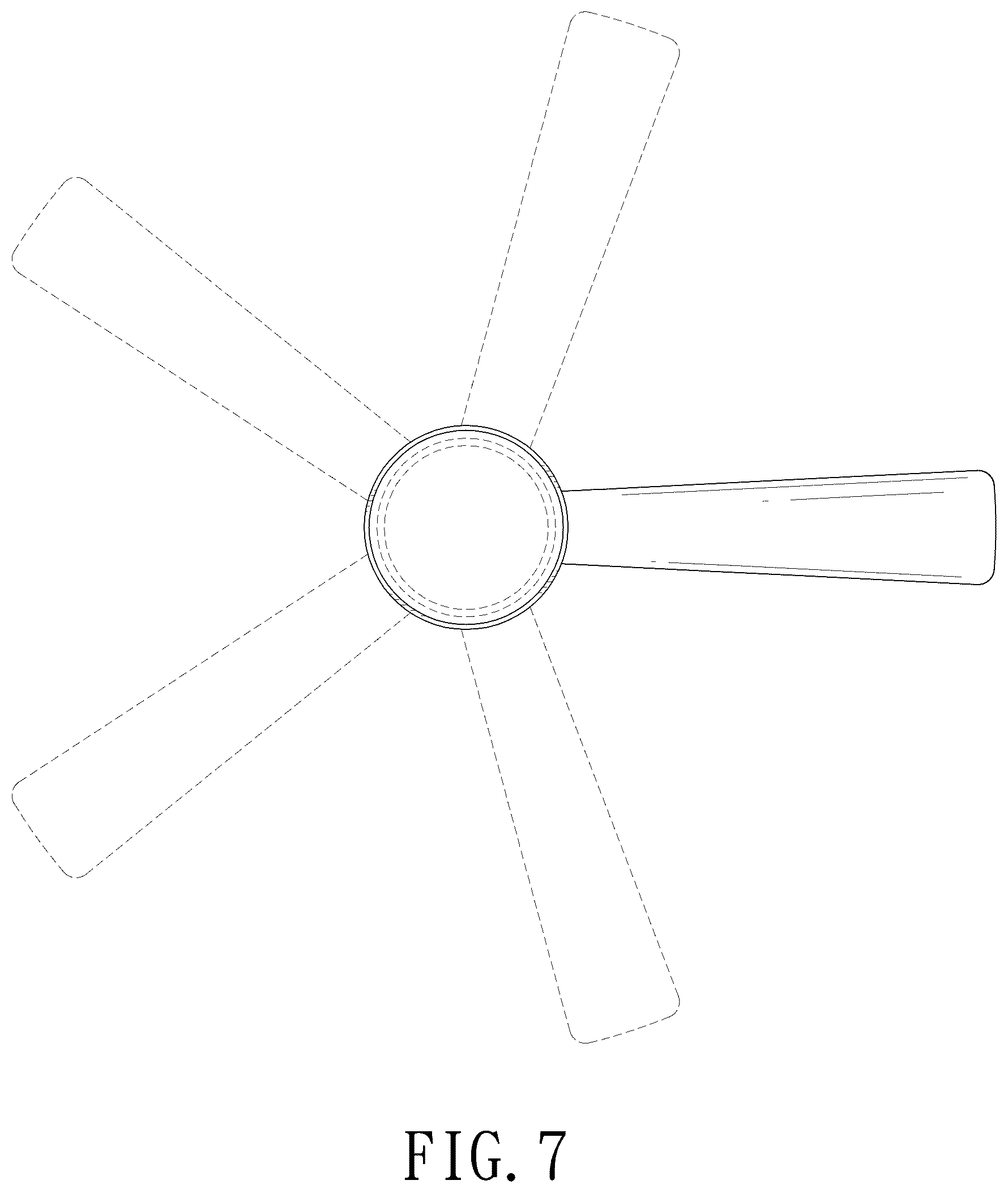 Patent USD1045051 Figure 5 – Ceiling fan