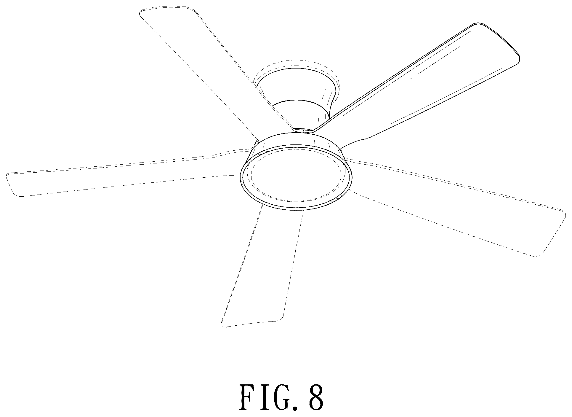 Patent USD1045051 Figure 6 – Ceiling fan