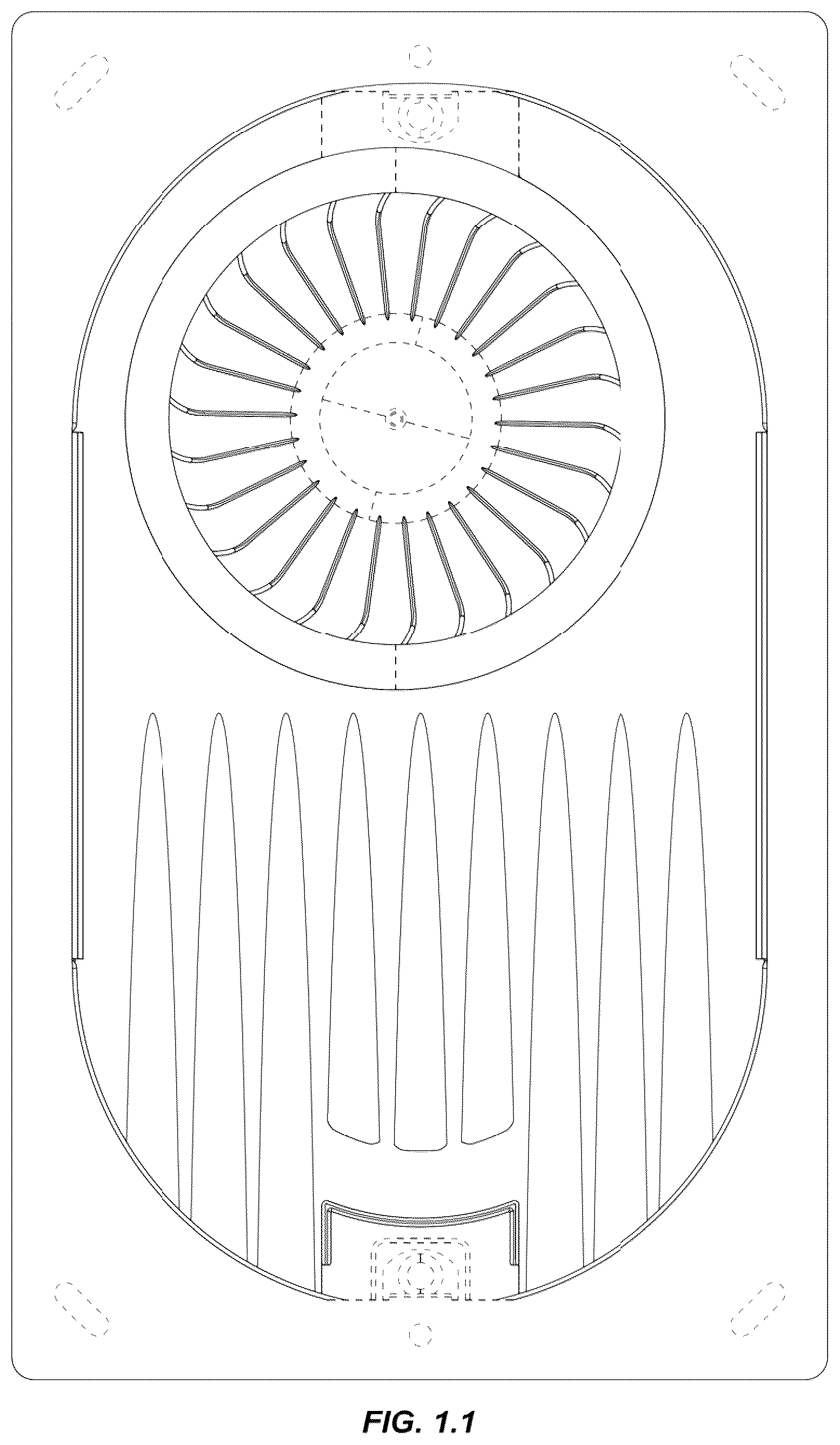 Patent USD1045052 Figure 1 – Indoor ventilating fan
