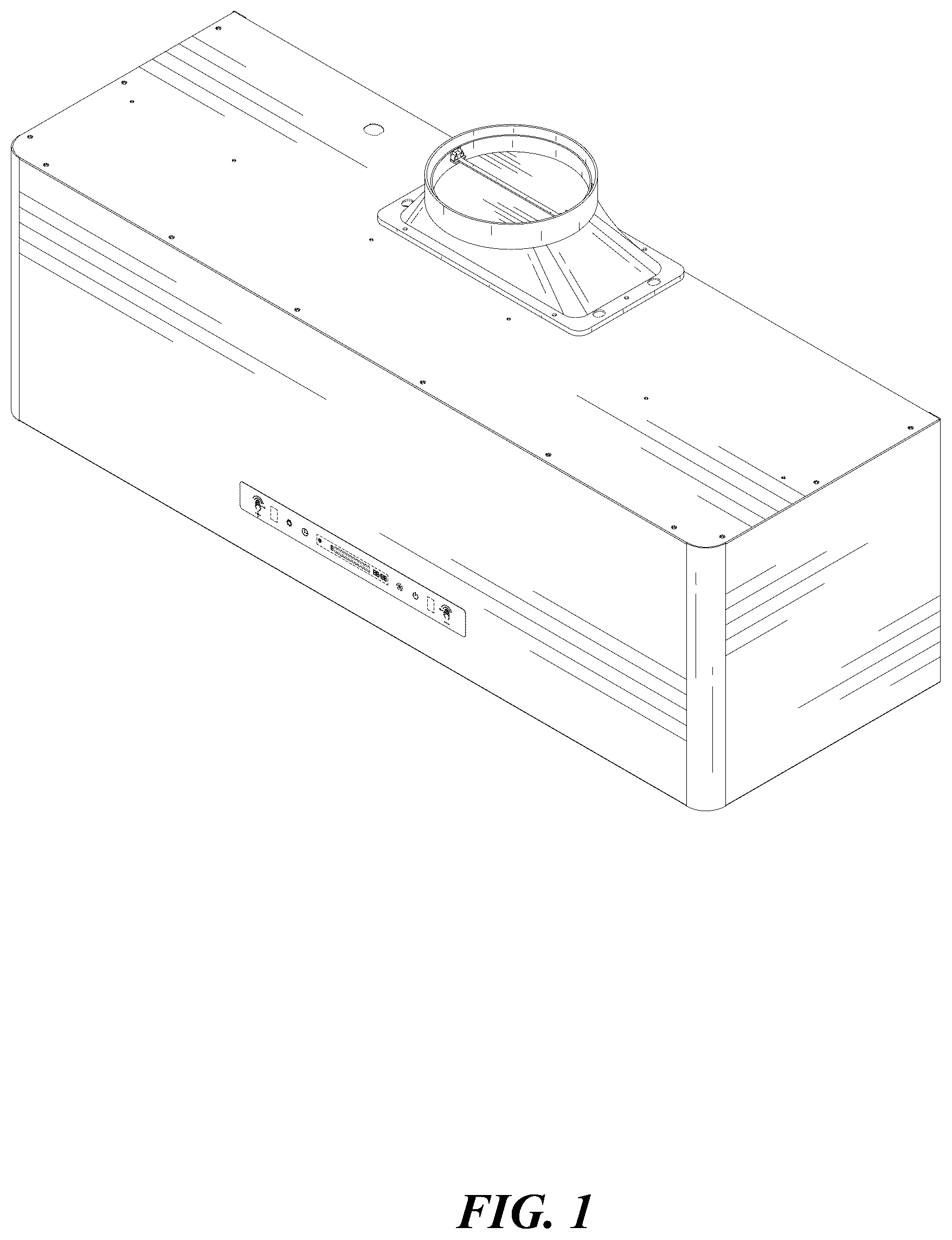 Patent USD1045053 Figure 1 – Range hood