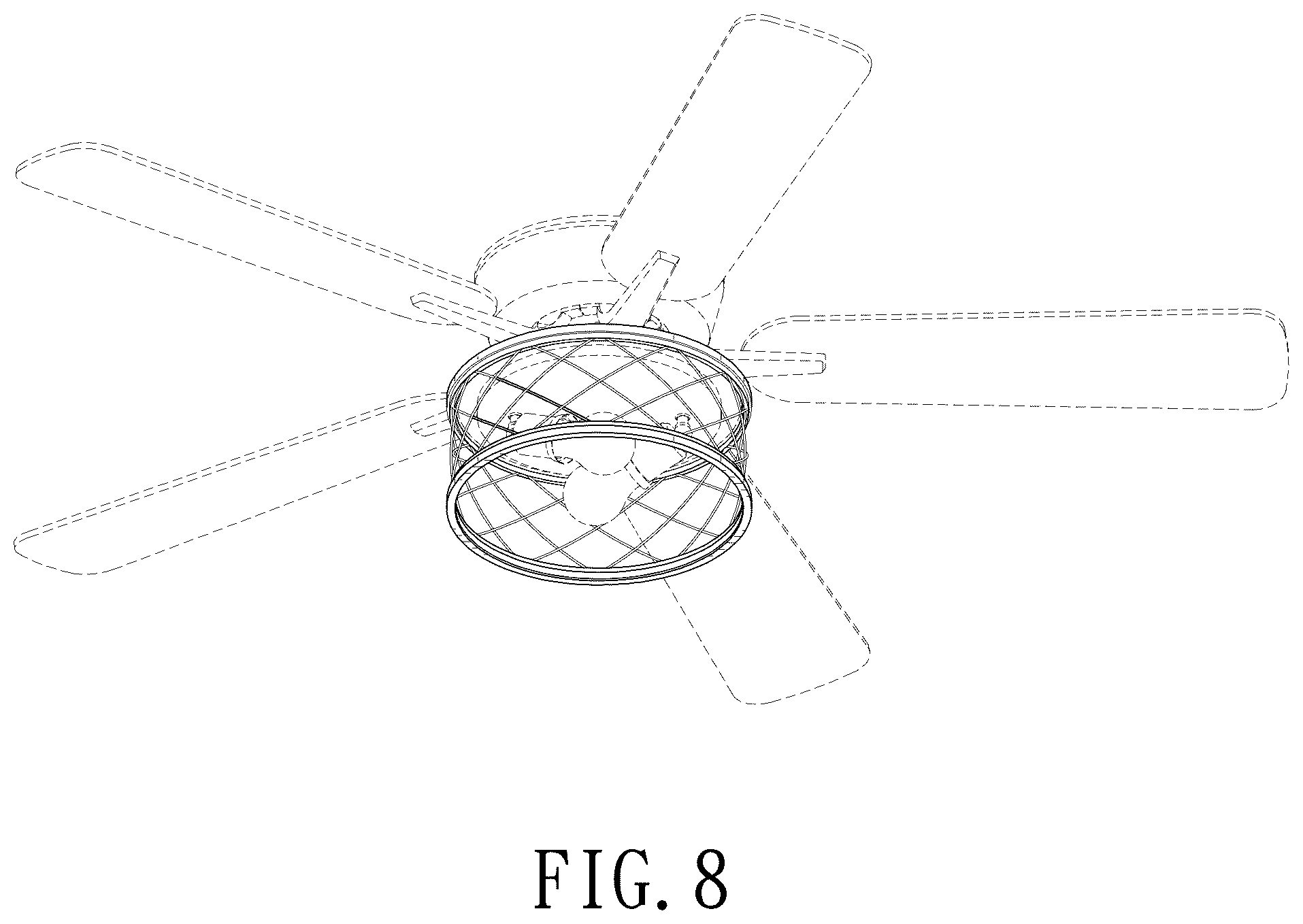 Patent USD1045056 Figure 6 – Ceiling fan light kit