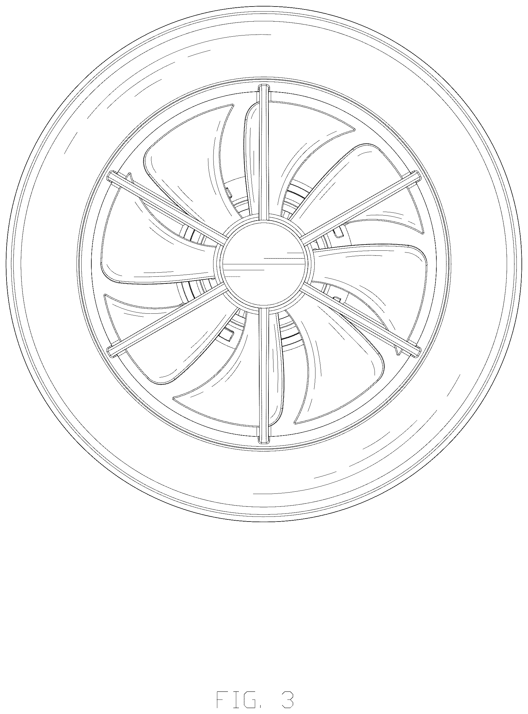 Patent USD1045057 Figure 3 – Fan