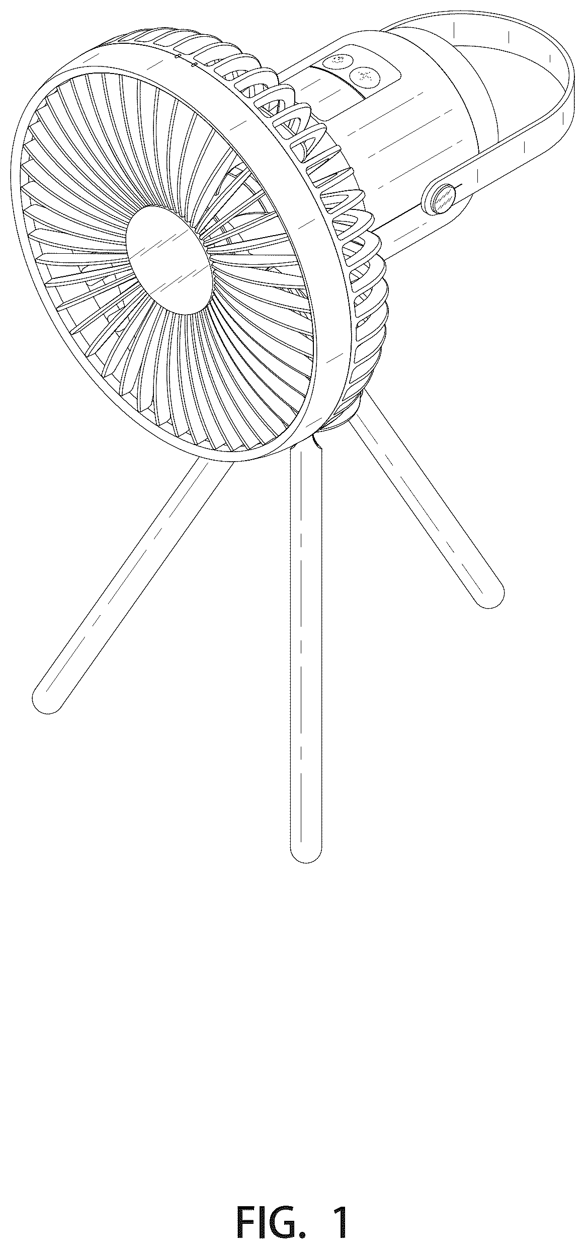 Patent USD1045058 Figure 1 – Outdoor fan