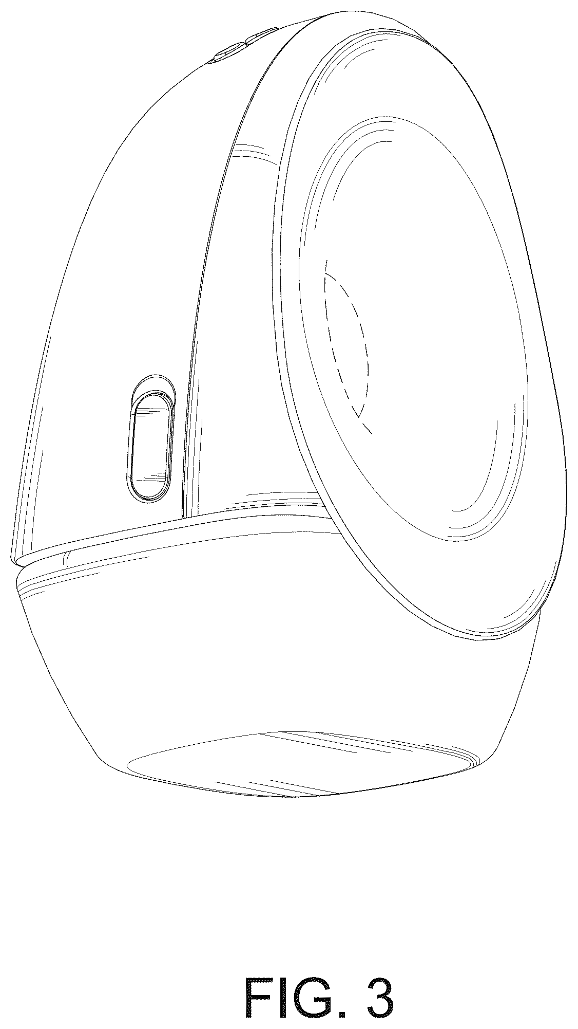 Patent USD1045067 Figure 3 – Breast pump