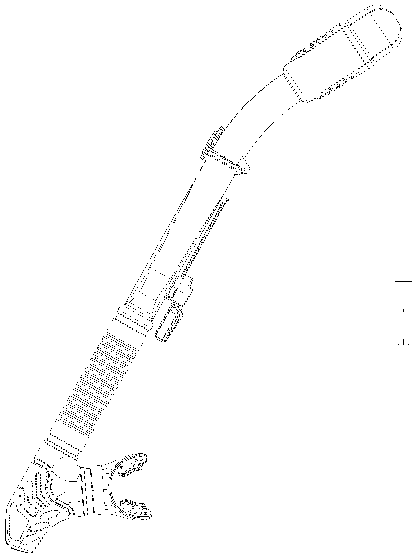 Patent USD1045069 Figure 1 – Foldable snorkel