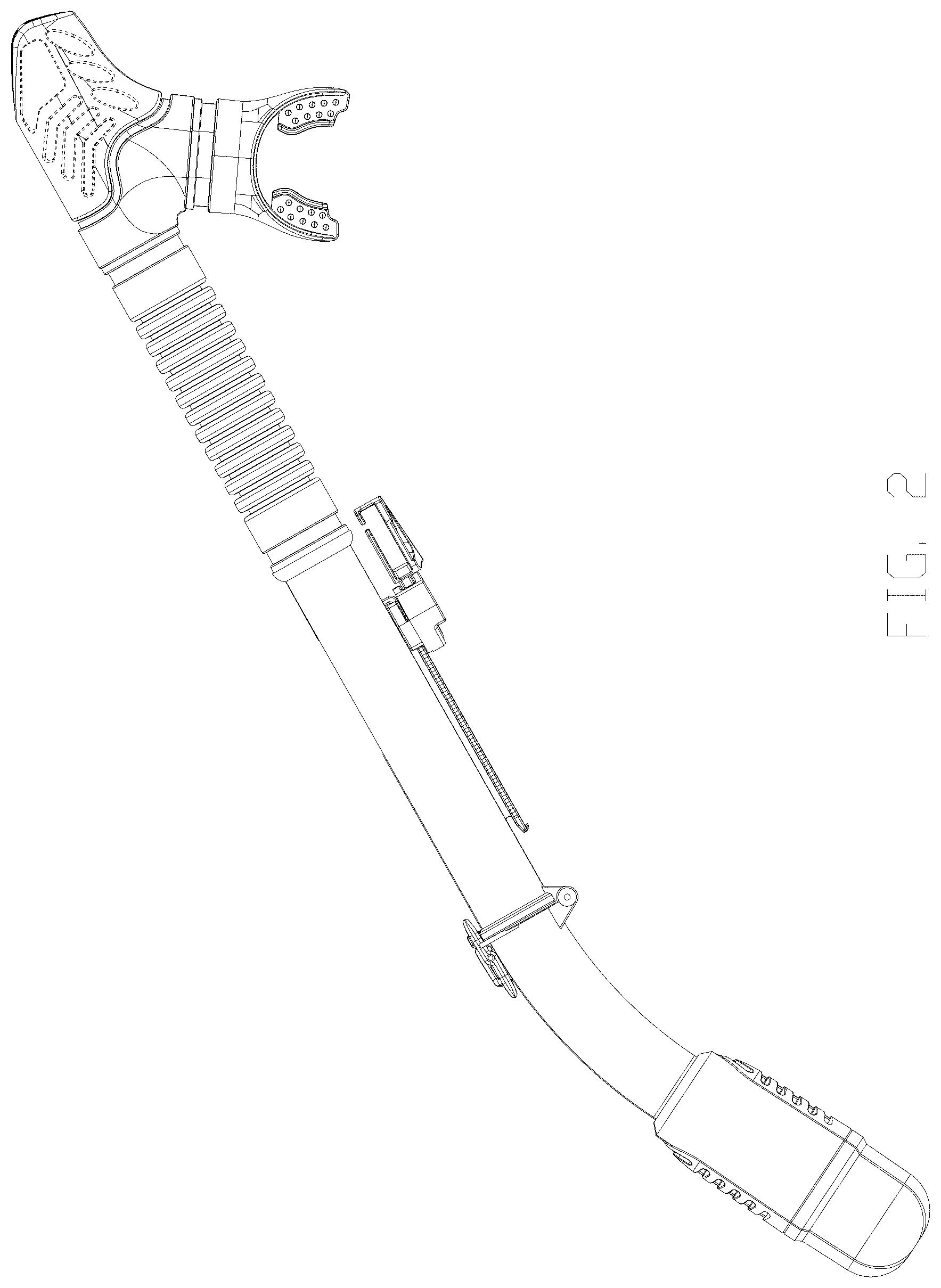 Patent USD1045069 Figure 2 – Foldable snorkel