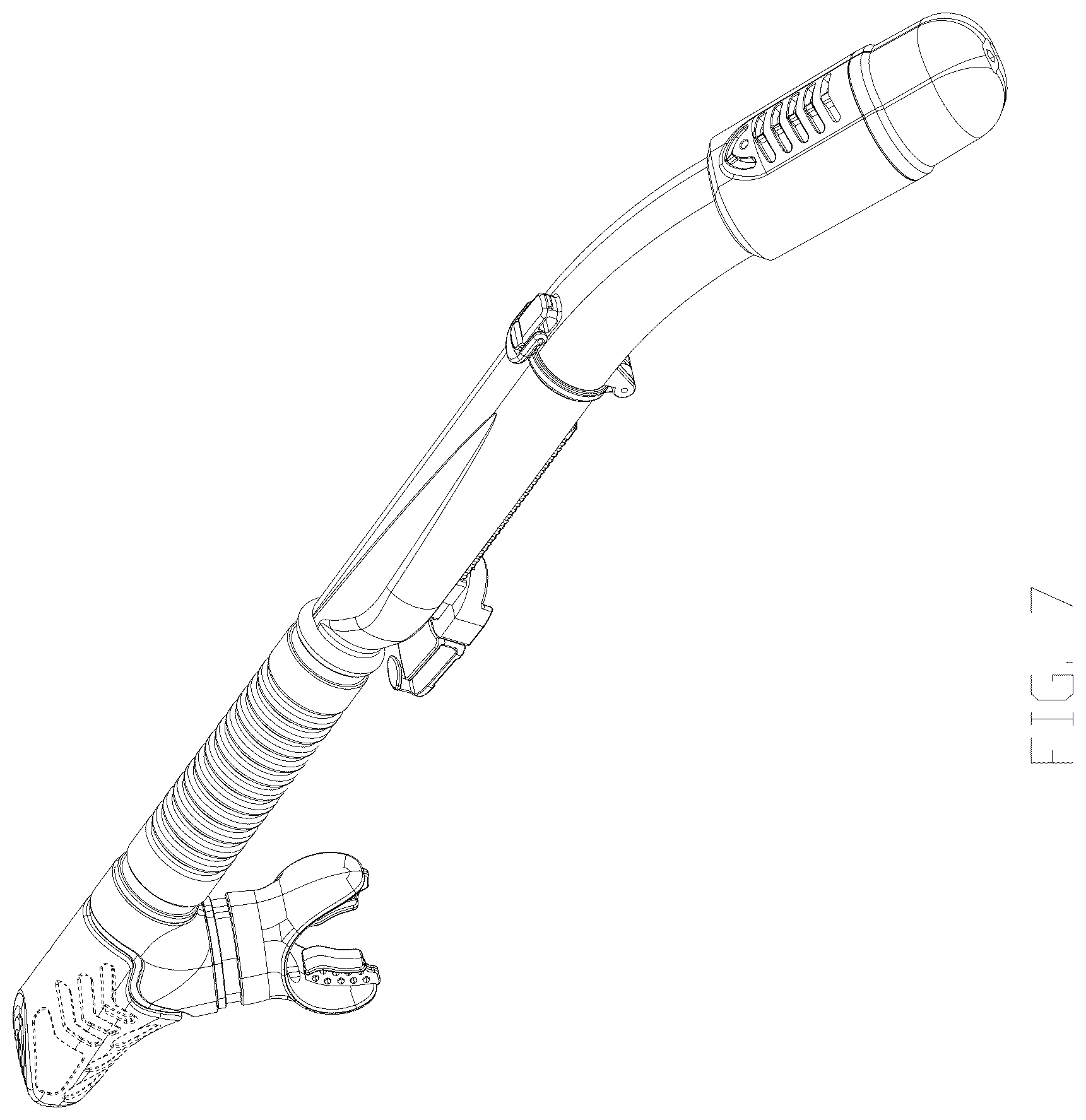 Patent USD1045069 Figure 7 – Foldable snorkel