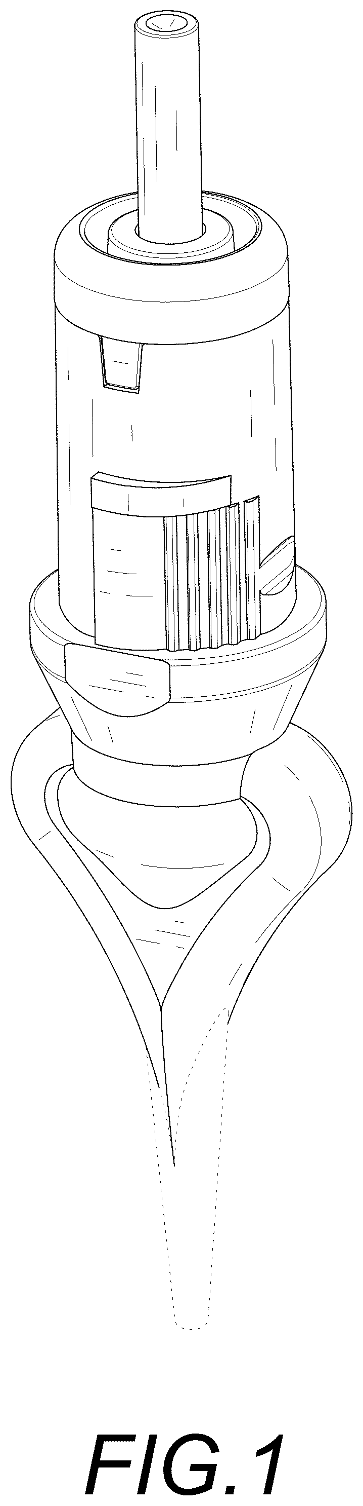 Patent USD1045079 Figure 1 – Tattoo and embroidery integrated needle