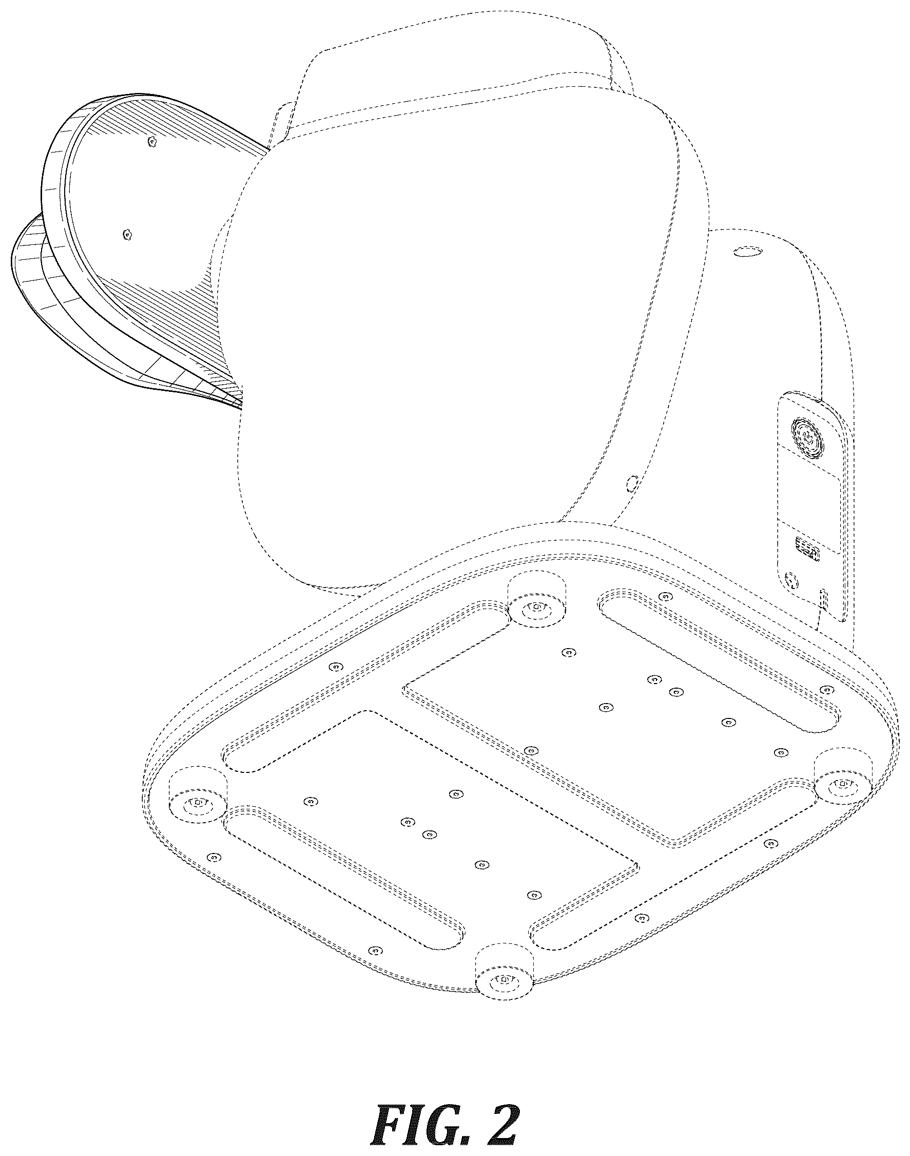 Patent USD1045089 Figure 2 – Binocular, light blocking, face rest for monocular camera