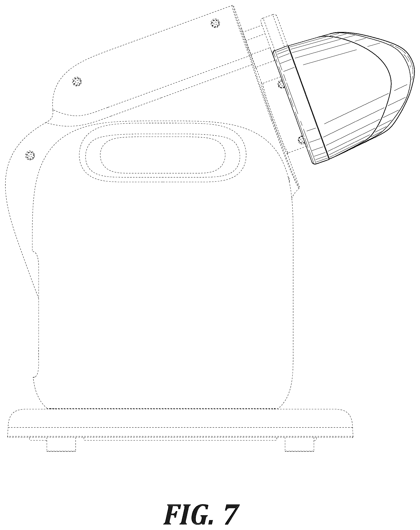 Patent USD1045089 Figure 7 – Binocular, light blocking, face rest for monocular camera