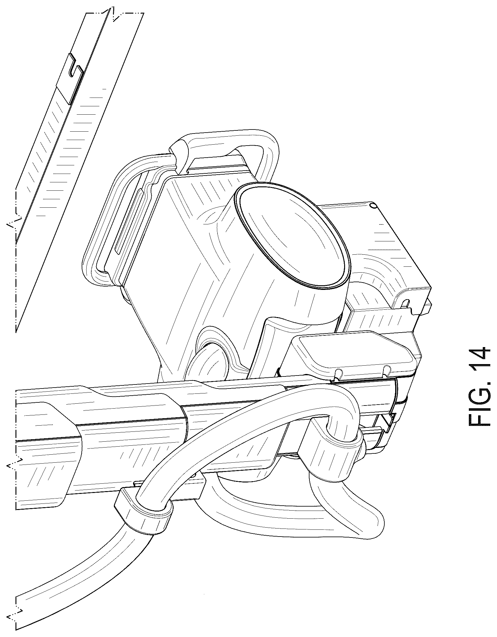 Patent USD1045092 Figure 14 – Overhead support device