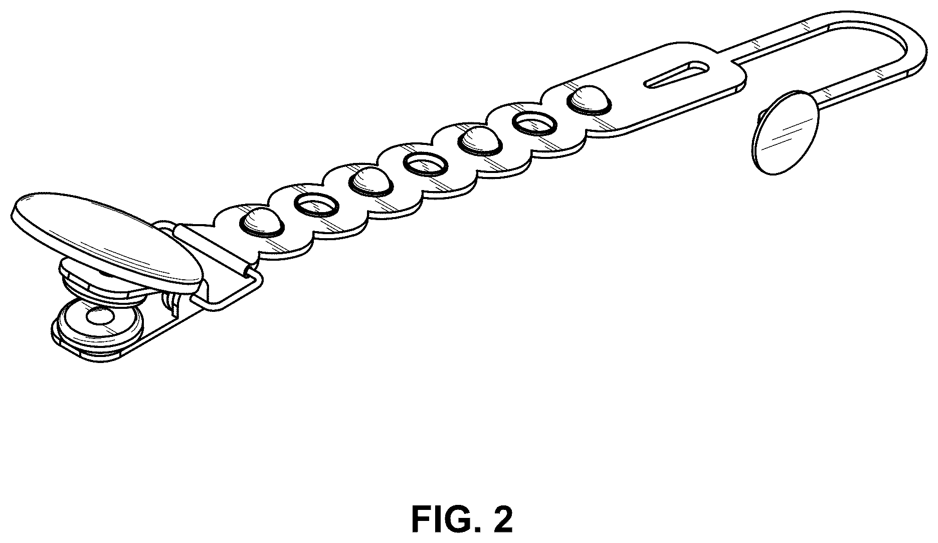 Patent USD1045099 Figure 2 – Pacifier clip