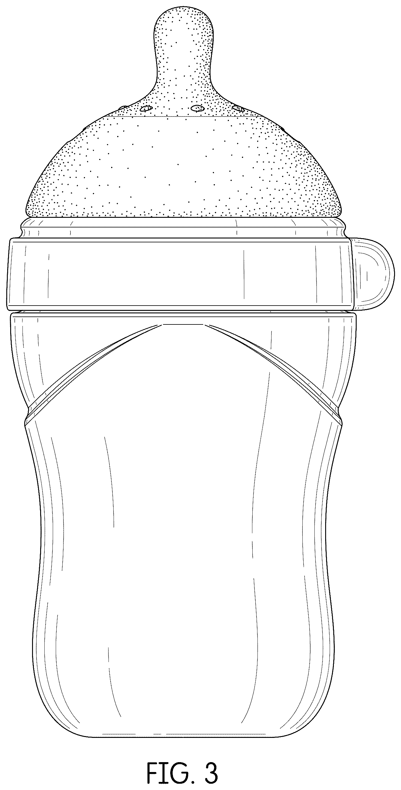 Patent USD1045103 Figure 3 – Feeding bottle