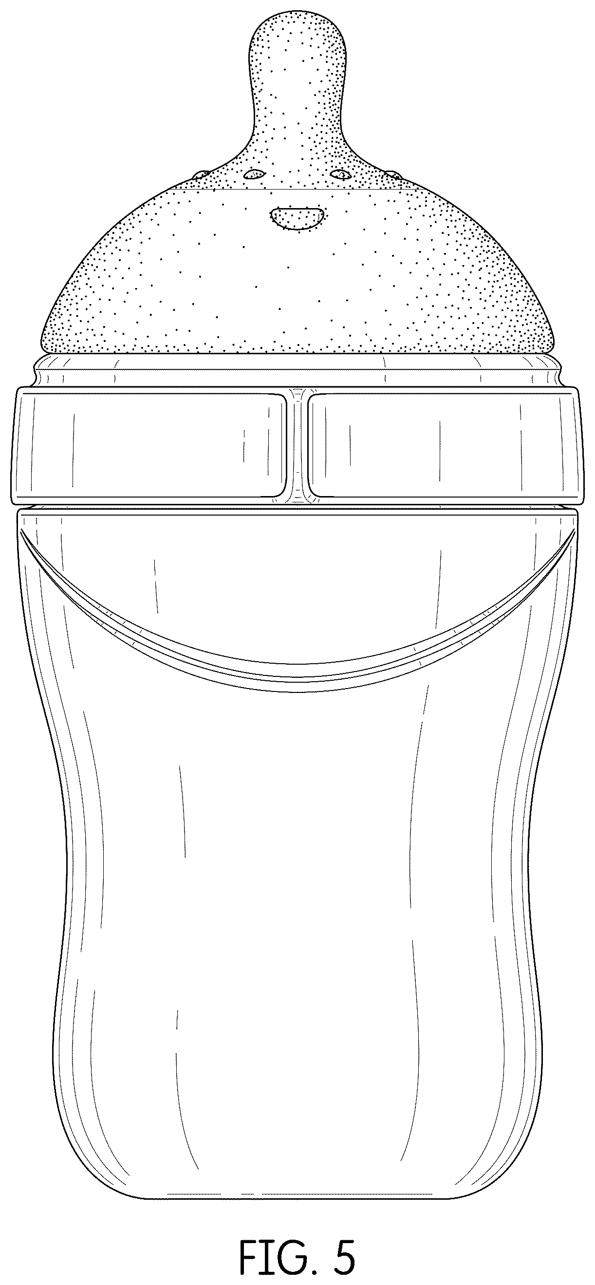 Patent USD1045103 Figure 5 – Feeding bottle