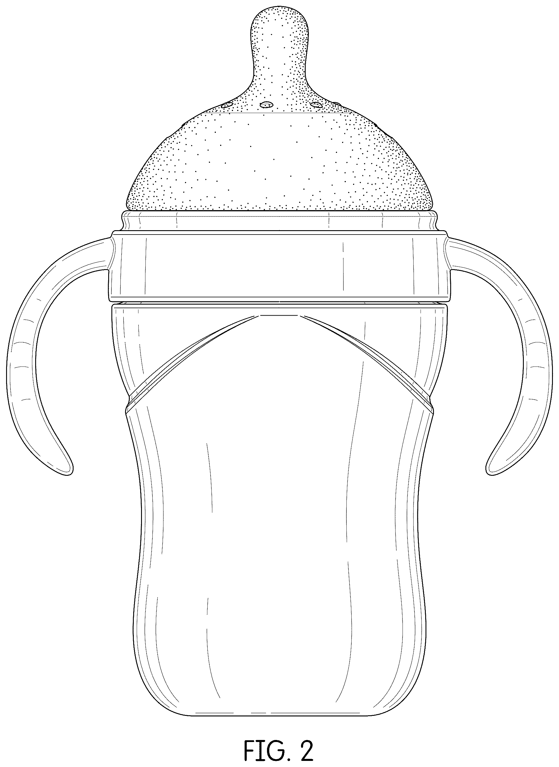 Patent USD1045104 Figure 2 – Feeding bottle