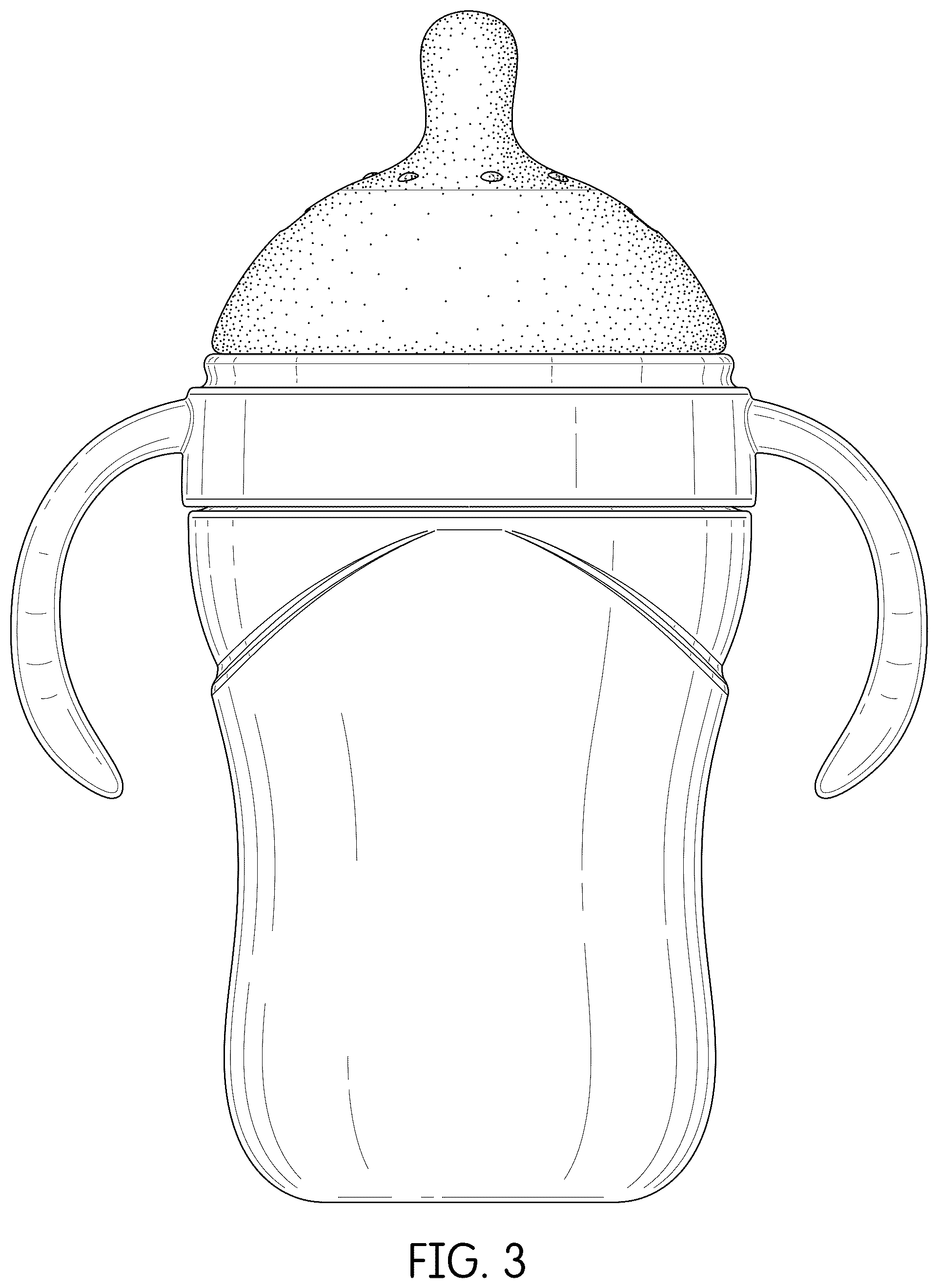 Patent USD1045104 Figure 3 – Feeding bottle
