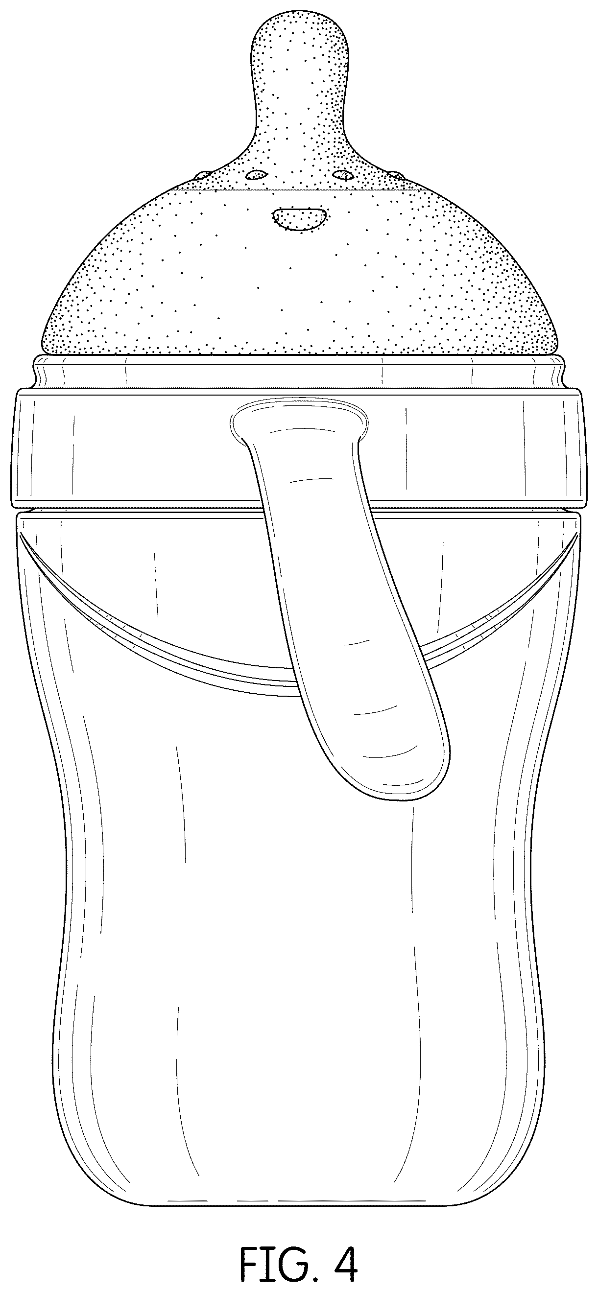 Patent USD1045104 Figure 4 – Feeding bottle