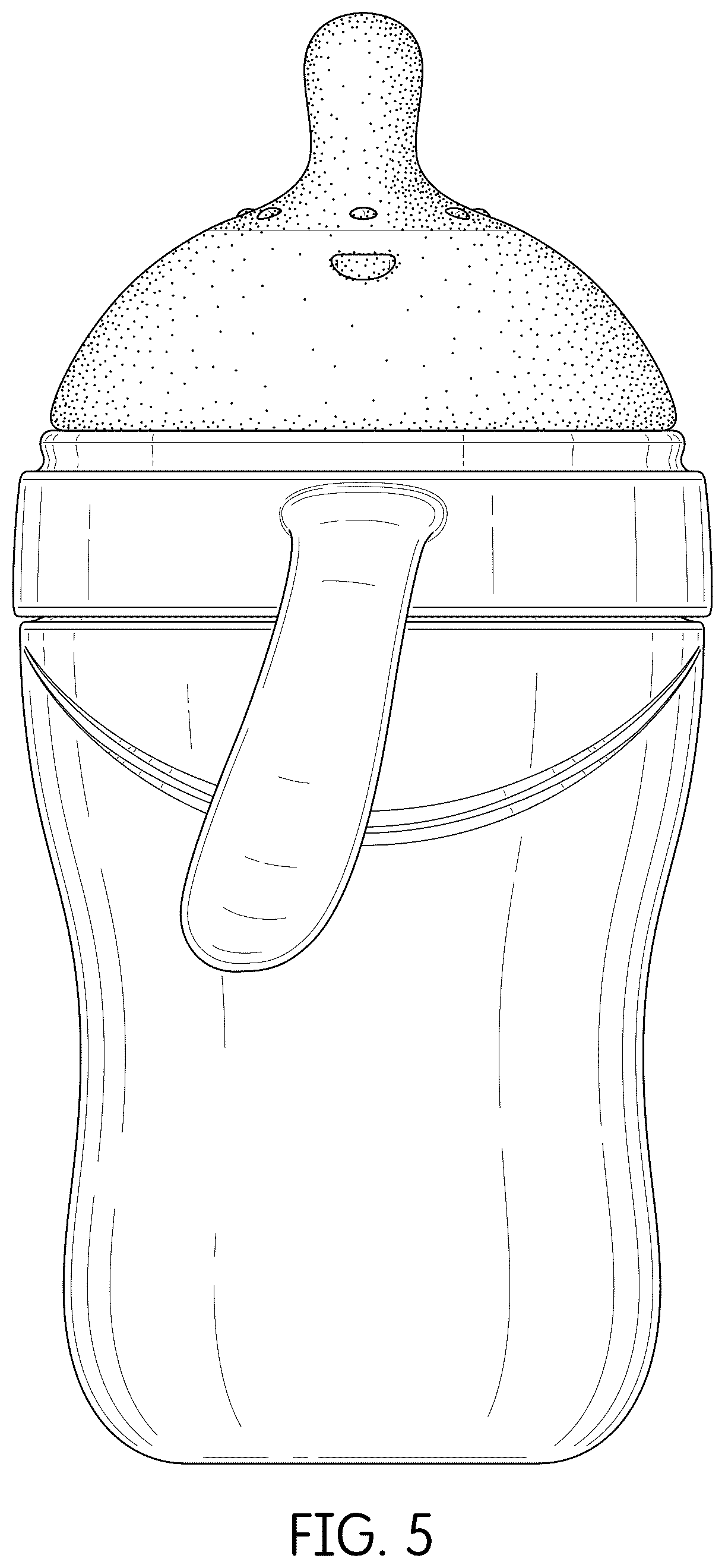 Patent USD1045104 Figure 5 – Feeding bottle