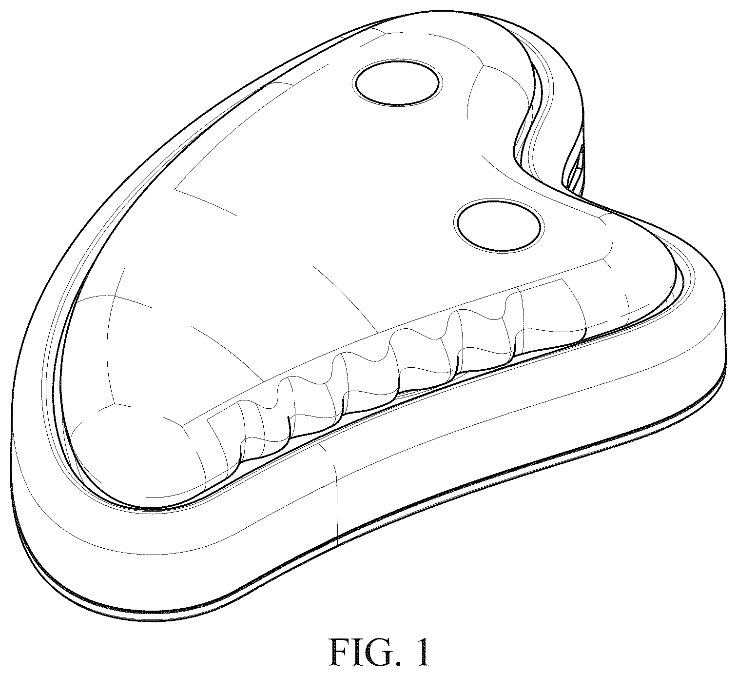 Patent USD1045107 Figure 1 – Red light therapy gua sha