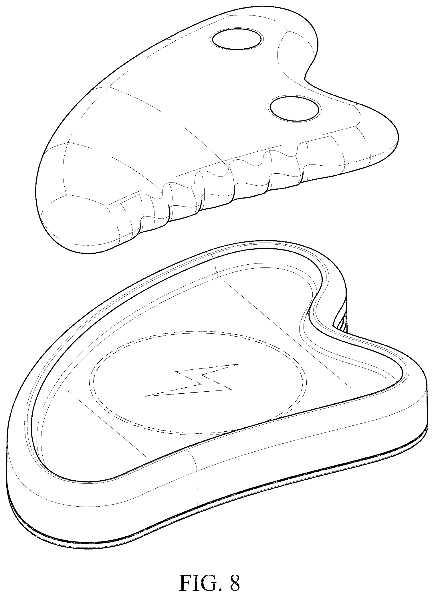 Patent USD1045107 Figure 7 – Red light therapy gua sha