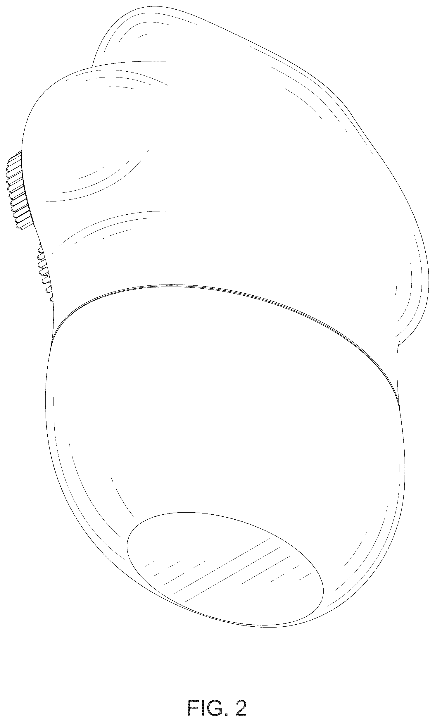 Patent USD1045115 Figure 2 – Portable massage brush