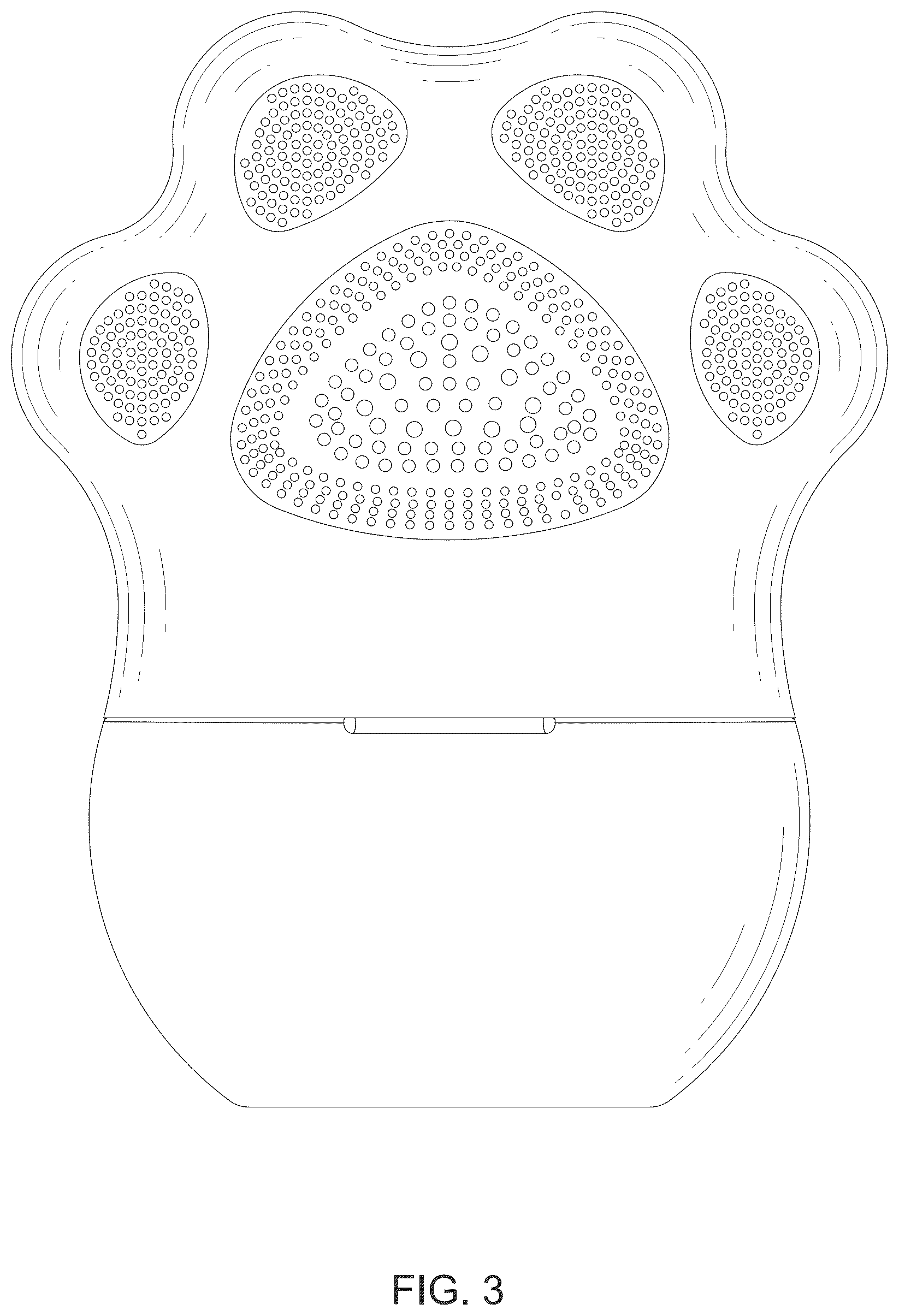 Patent USD1045115 Figure 3 – Portable massage brush